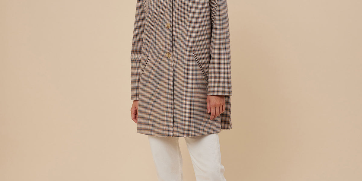 Manteau D'été Fille Bonpoint 3 Ans - Beige Clair En Coton | Veste Occasion Ceinturée