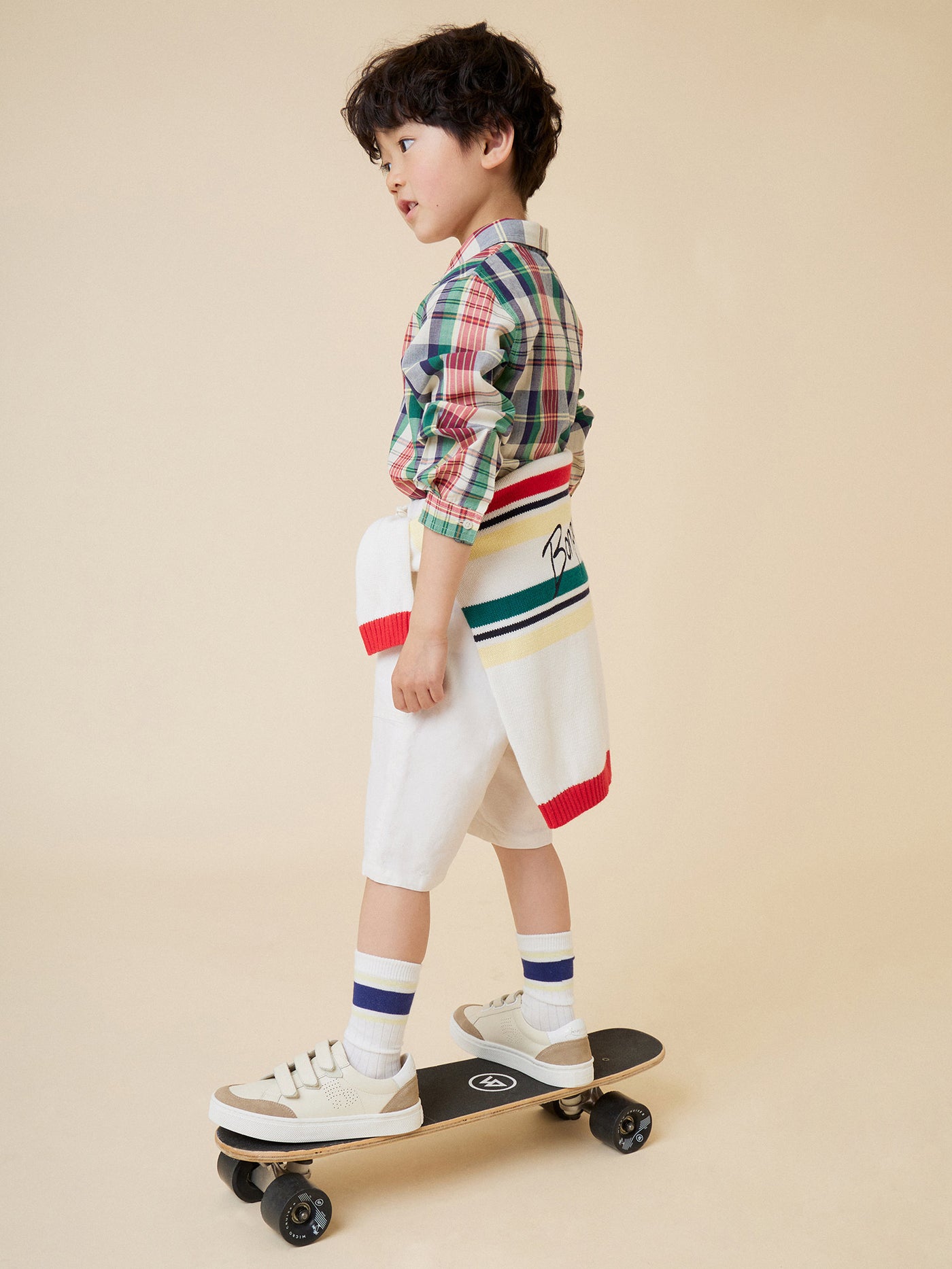Summer 2024 boy's look cotton shirt