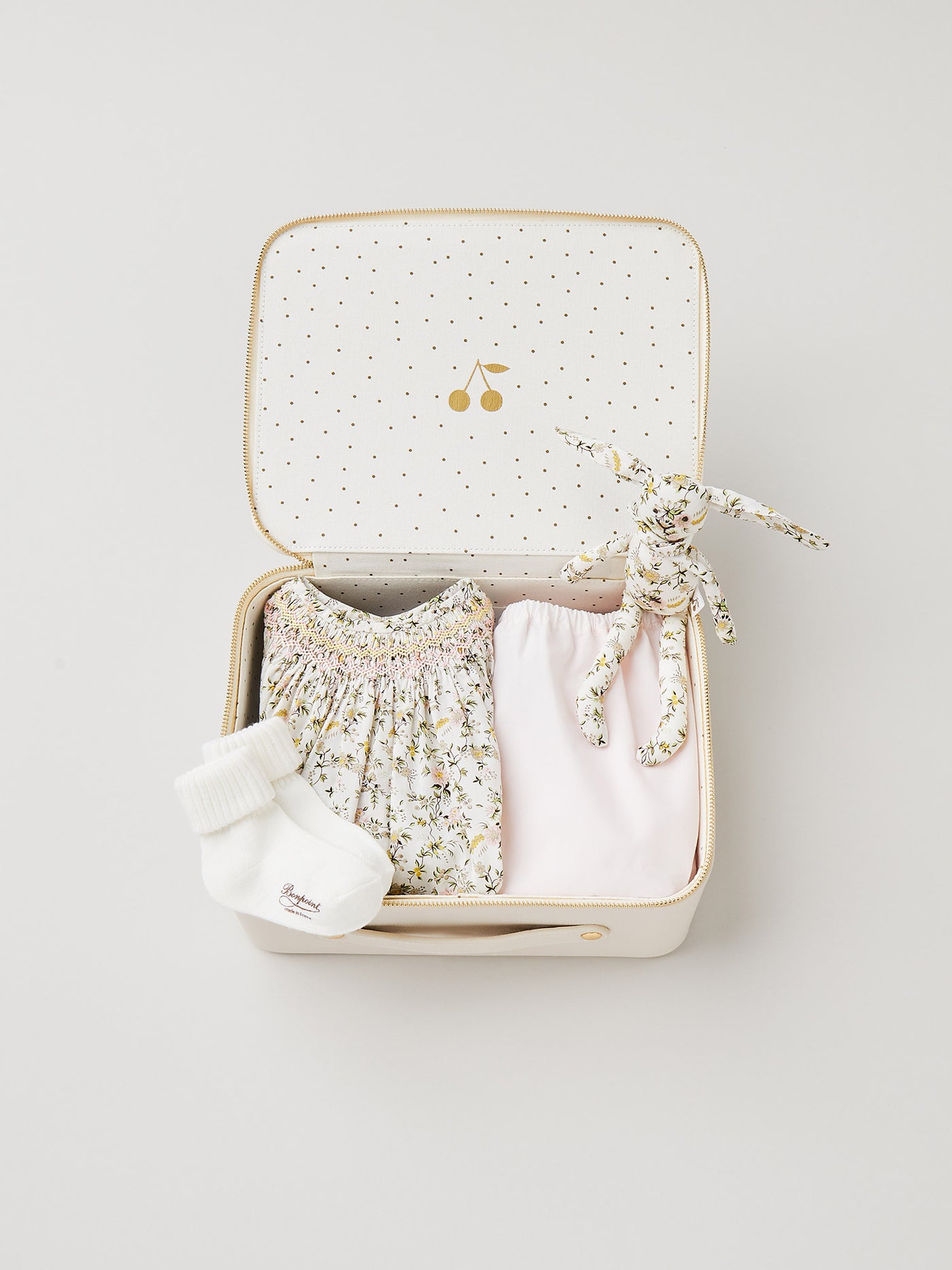 Newborn medium Suitcase Smocked Blouse