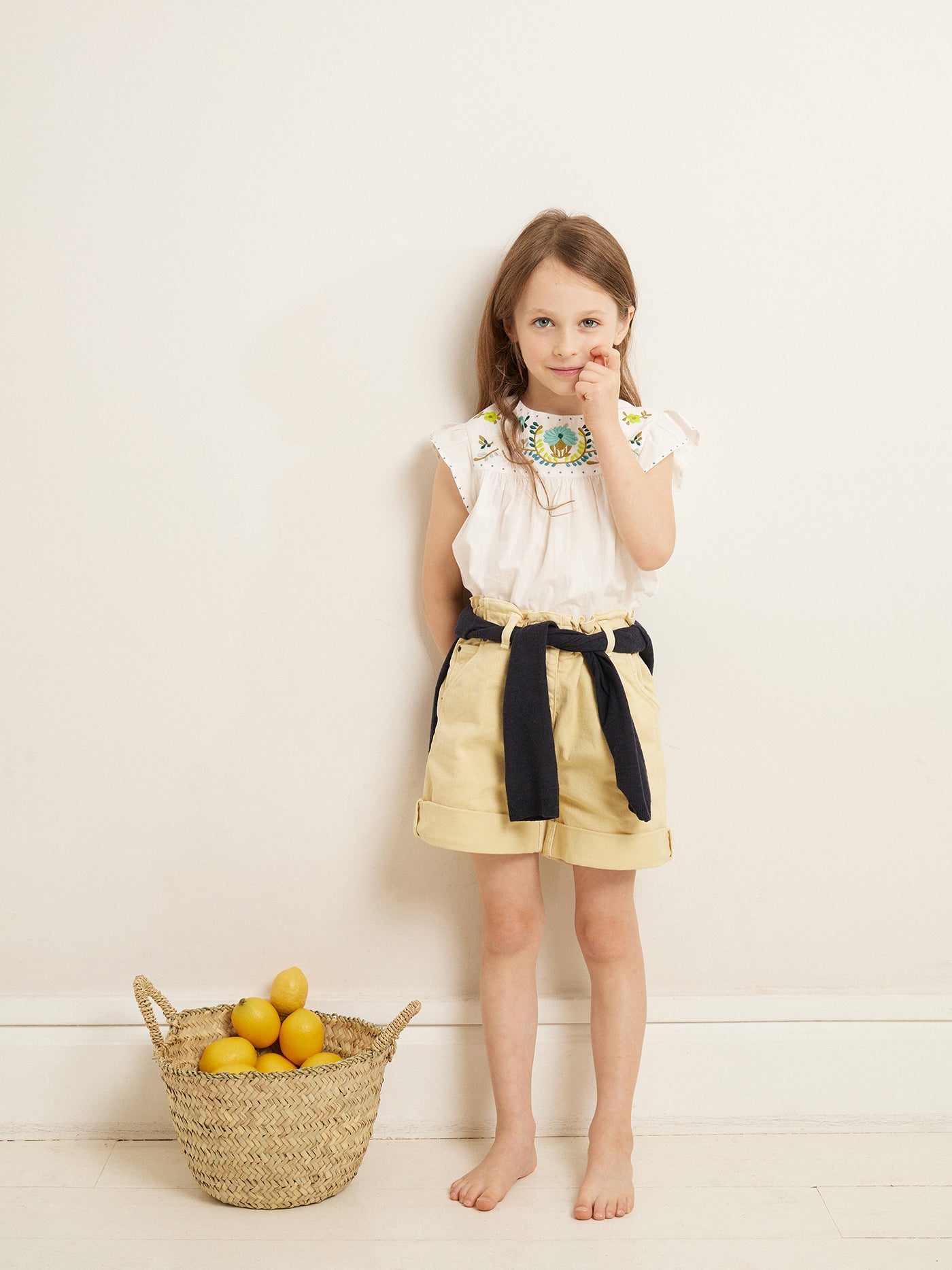 SUMMER 2023 GIRL'S WHITE T-SHIRT