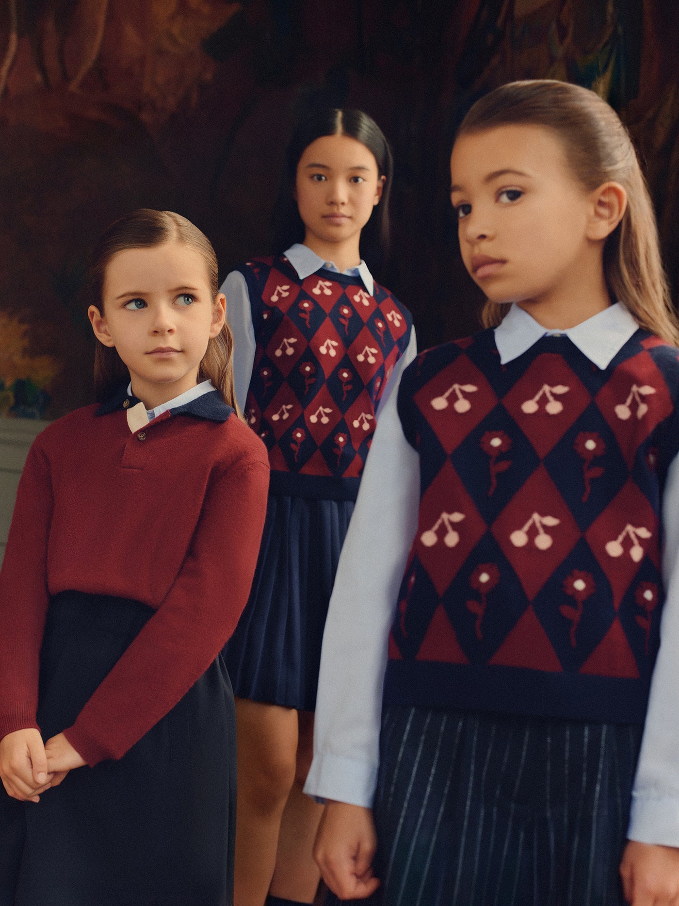 Pull Maelle sans manche à cerises