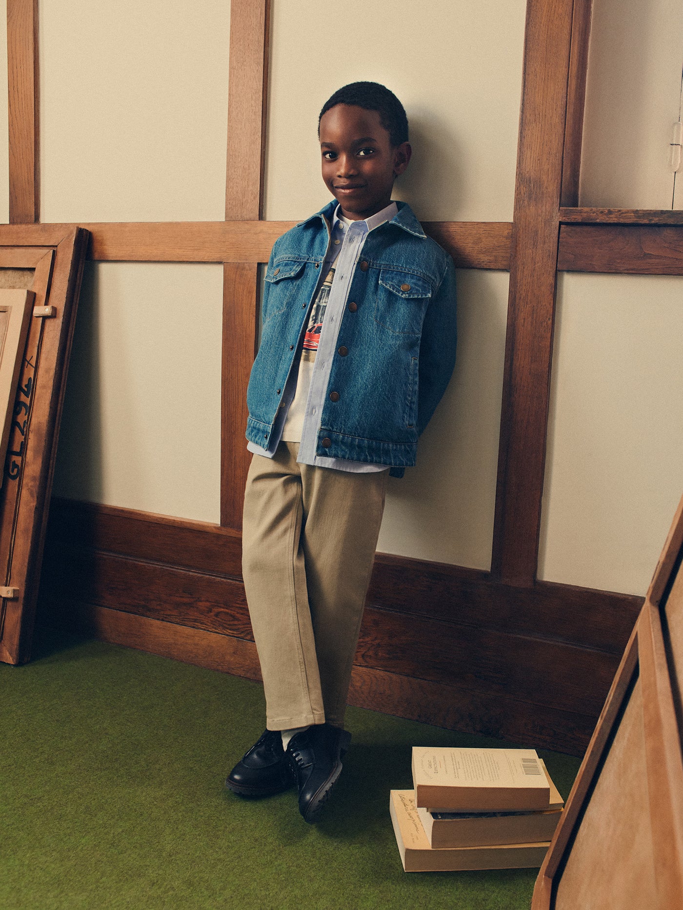 Jungen-Look Winter 2026 – Wendbare Jacke aus Bio-Baumwolle