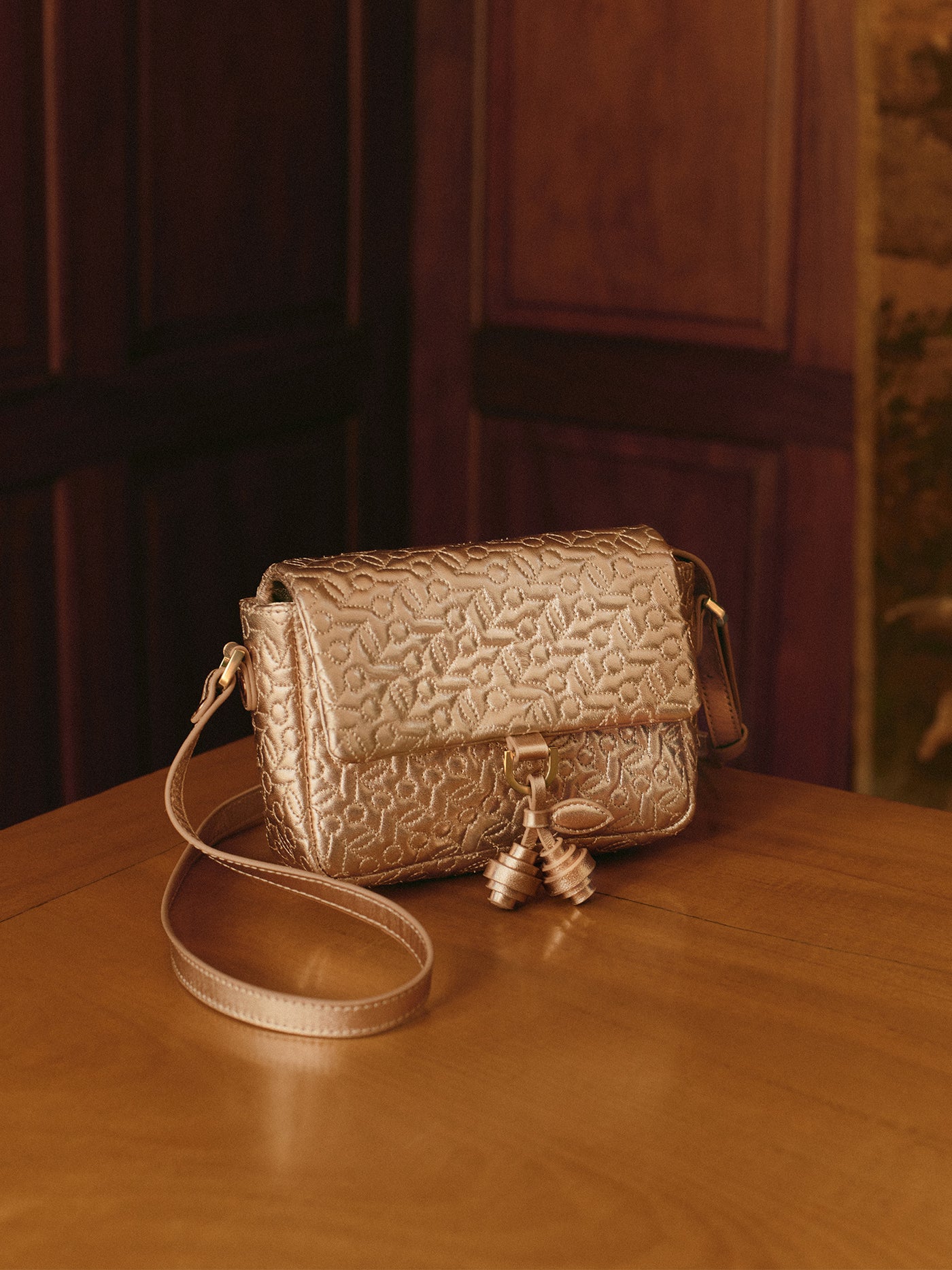 Sac Malory quilte cerises