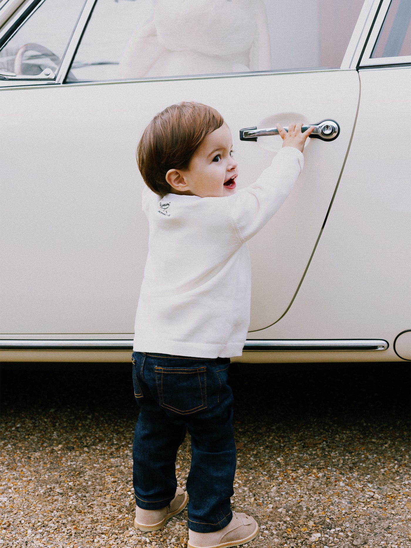 Bonpoint x Porsche Almire bestickte Pullover aus Bio-Baumwolle und Kaschmir