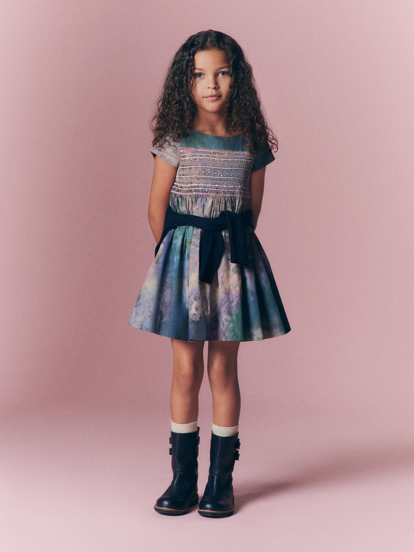 Mädchen-Look Bonpoint x MoMA - Bedrucktes Duchesse-Kleid