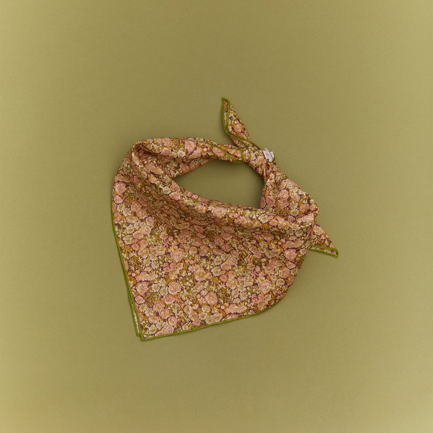 Foulard Cayati en tissu Liberty en coton biologique rose