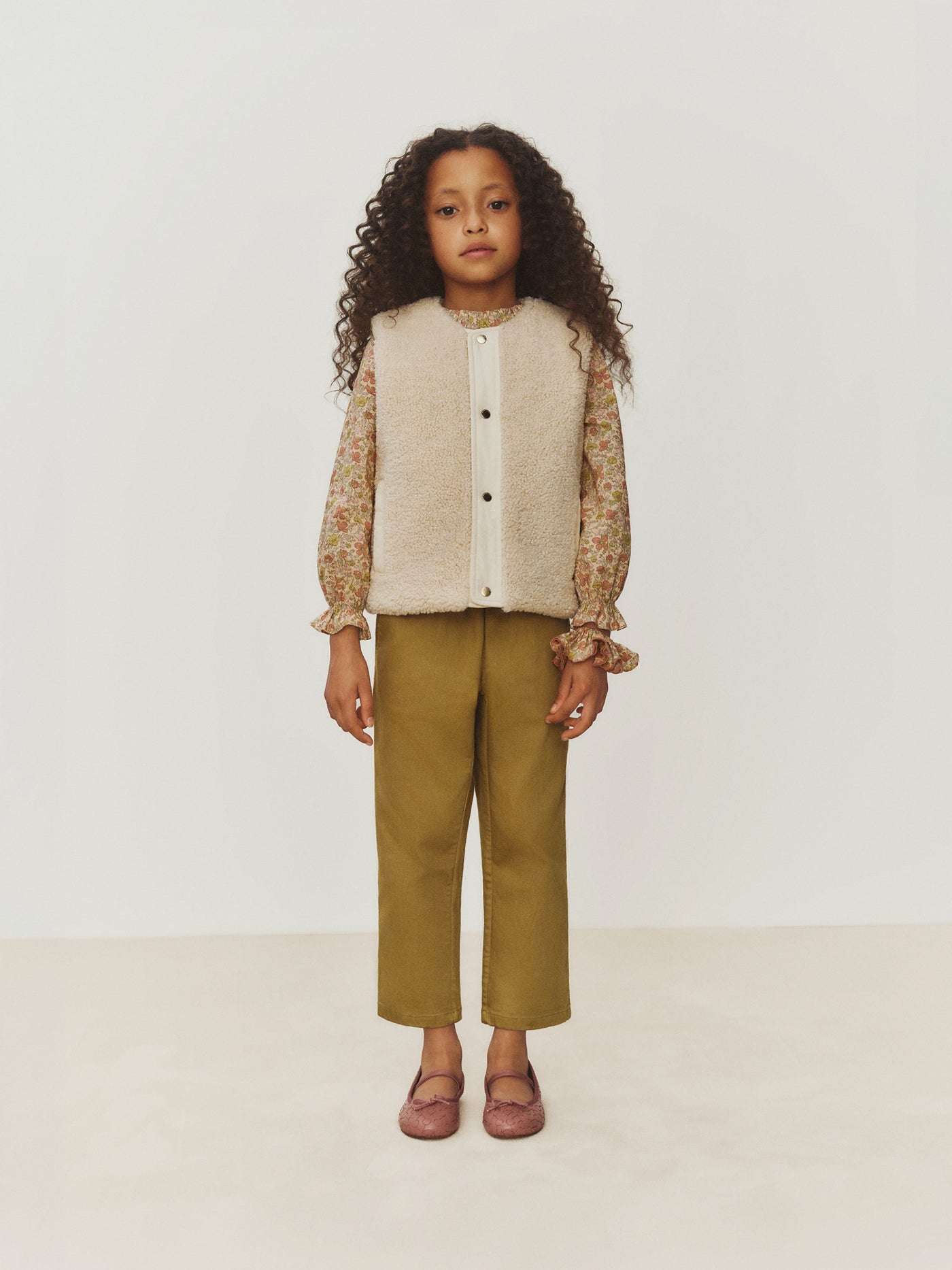Mädchen-Look Winter 2026 - Bluse aus Liberty-Stoff