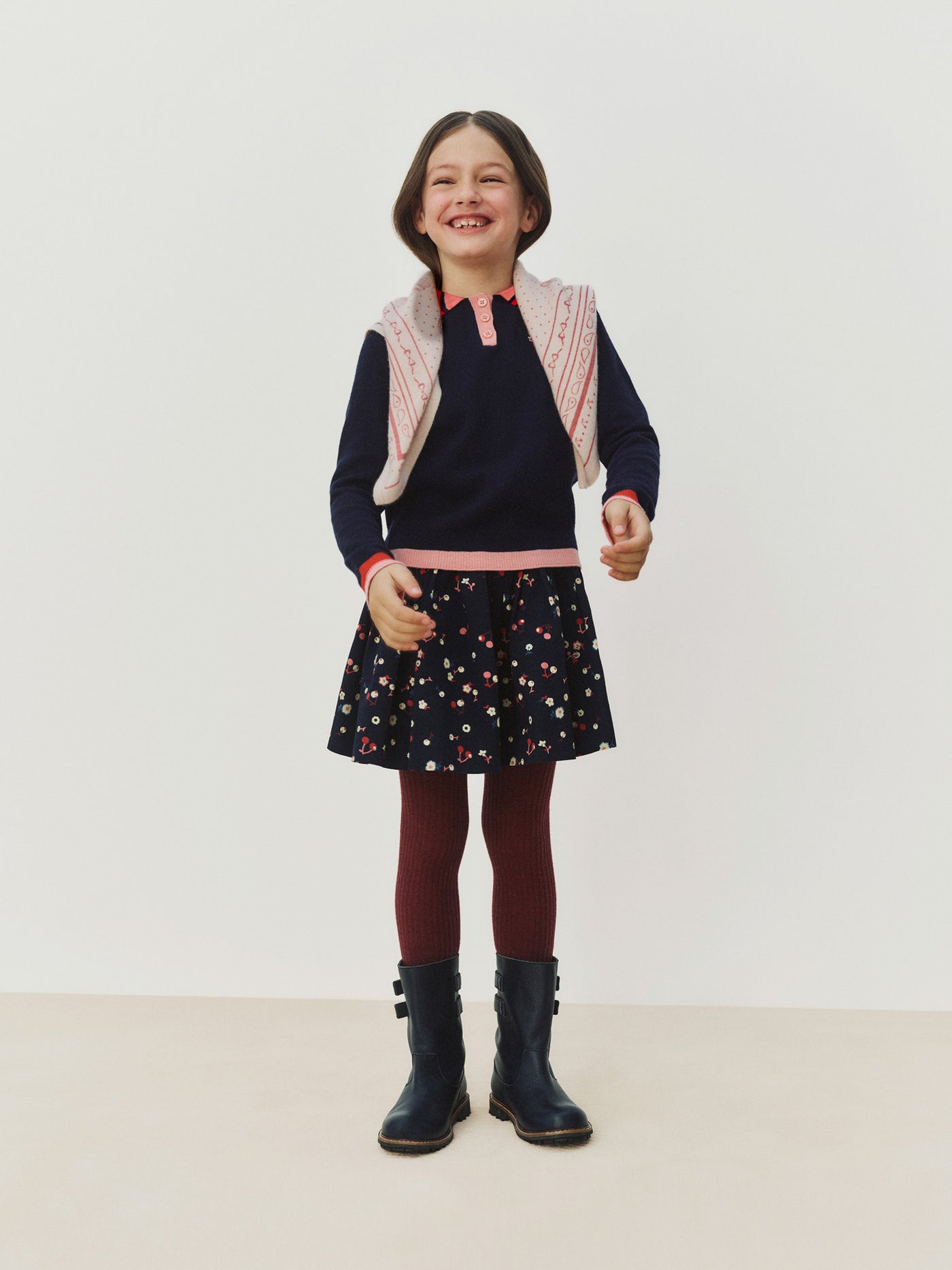 Mädchen-Look Winter 2026 - Blumenrock