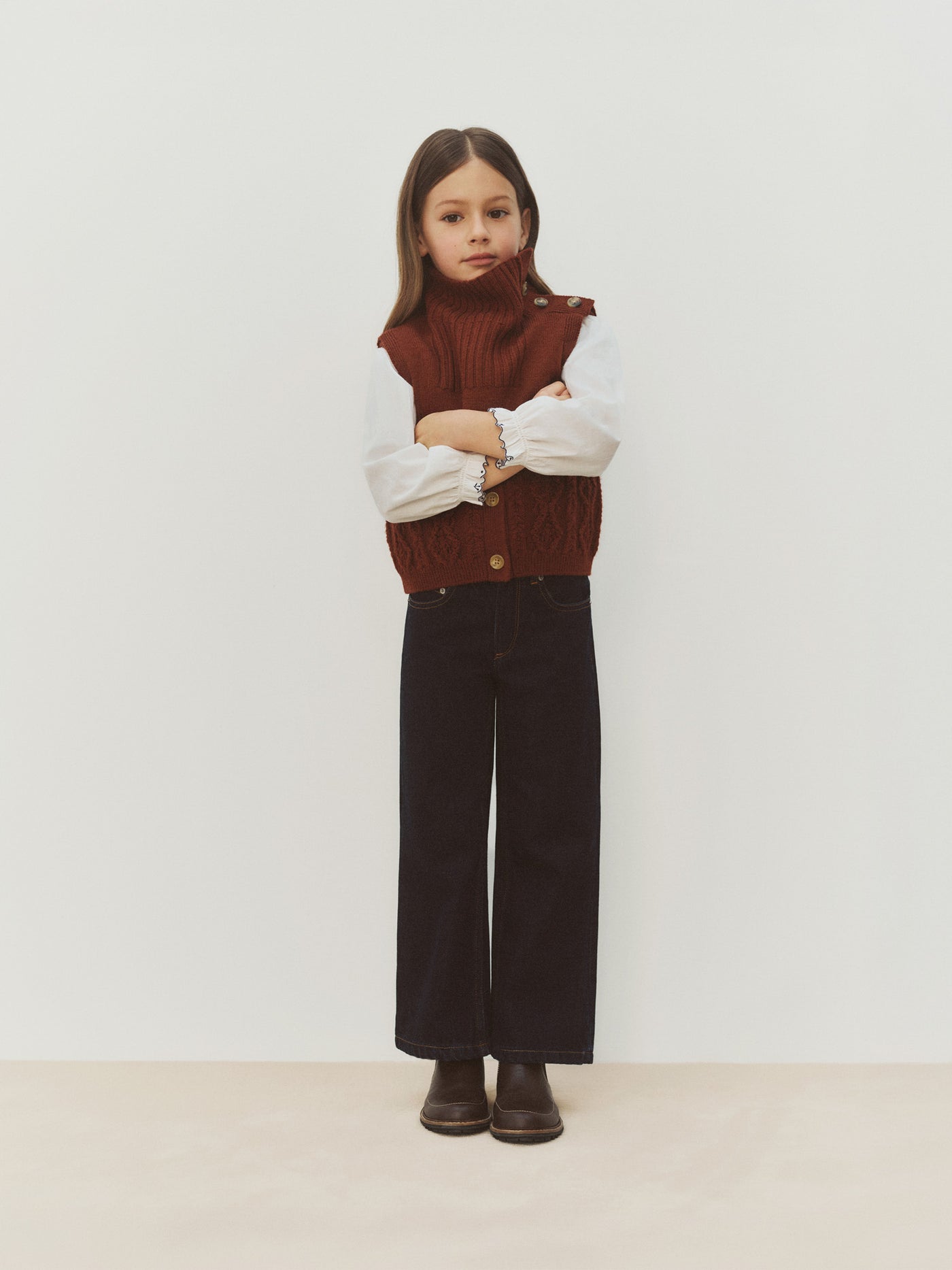 Mädchen-Look Winter 2026 - Maia Wollstrickjacke
