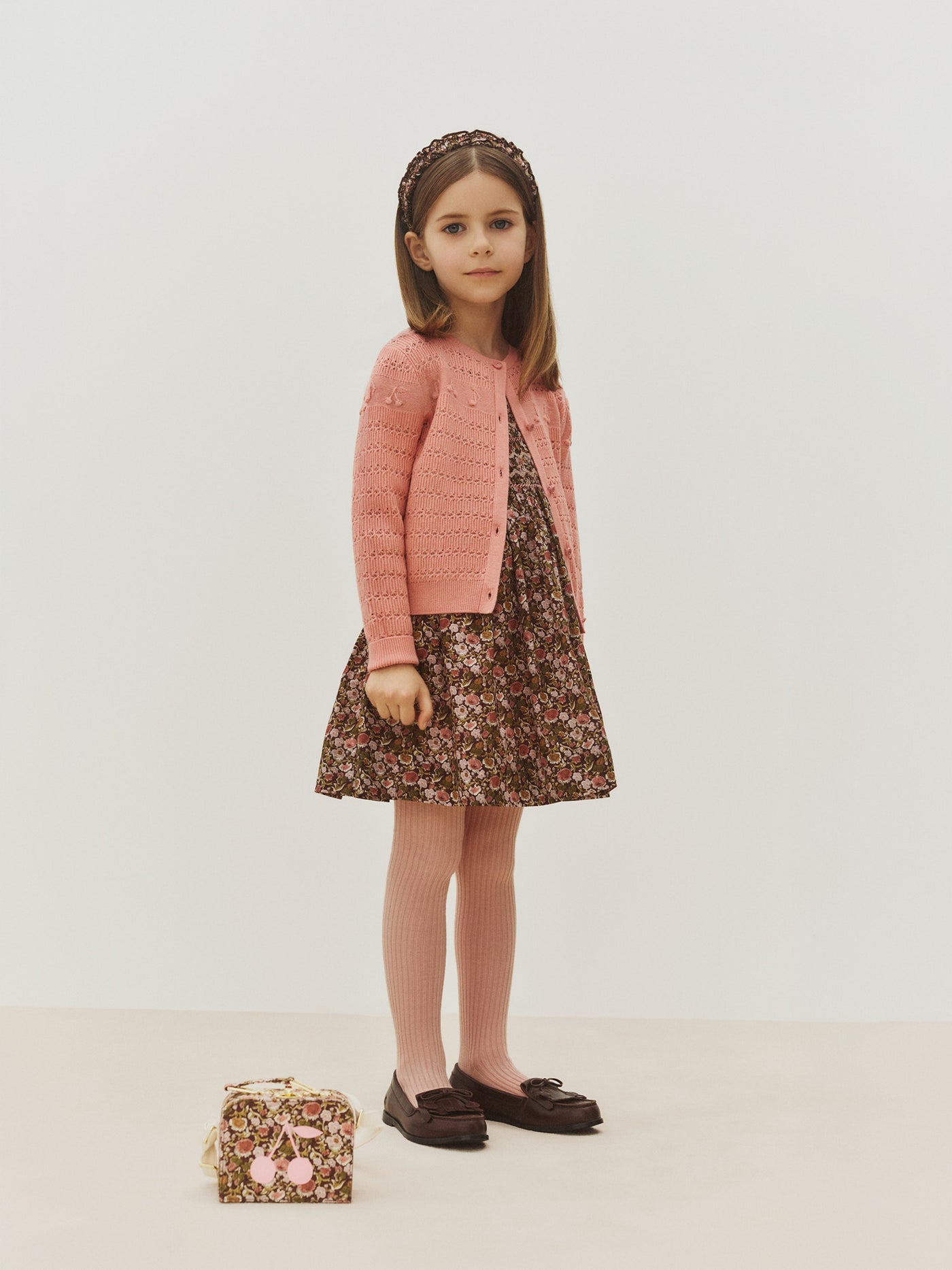 Cardigan Mia à motifs cerises et notes de musique