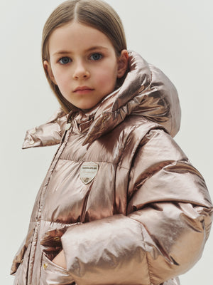 Maiwenn-Steppjacke mit abnehmbaren Ärmeln und Kapuze