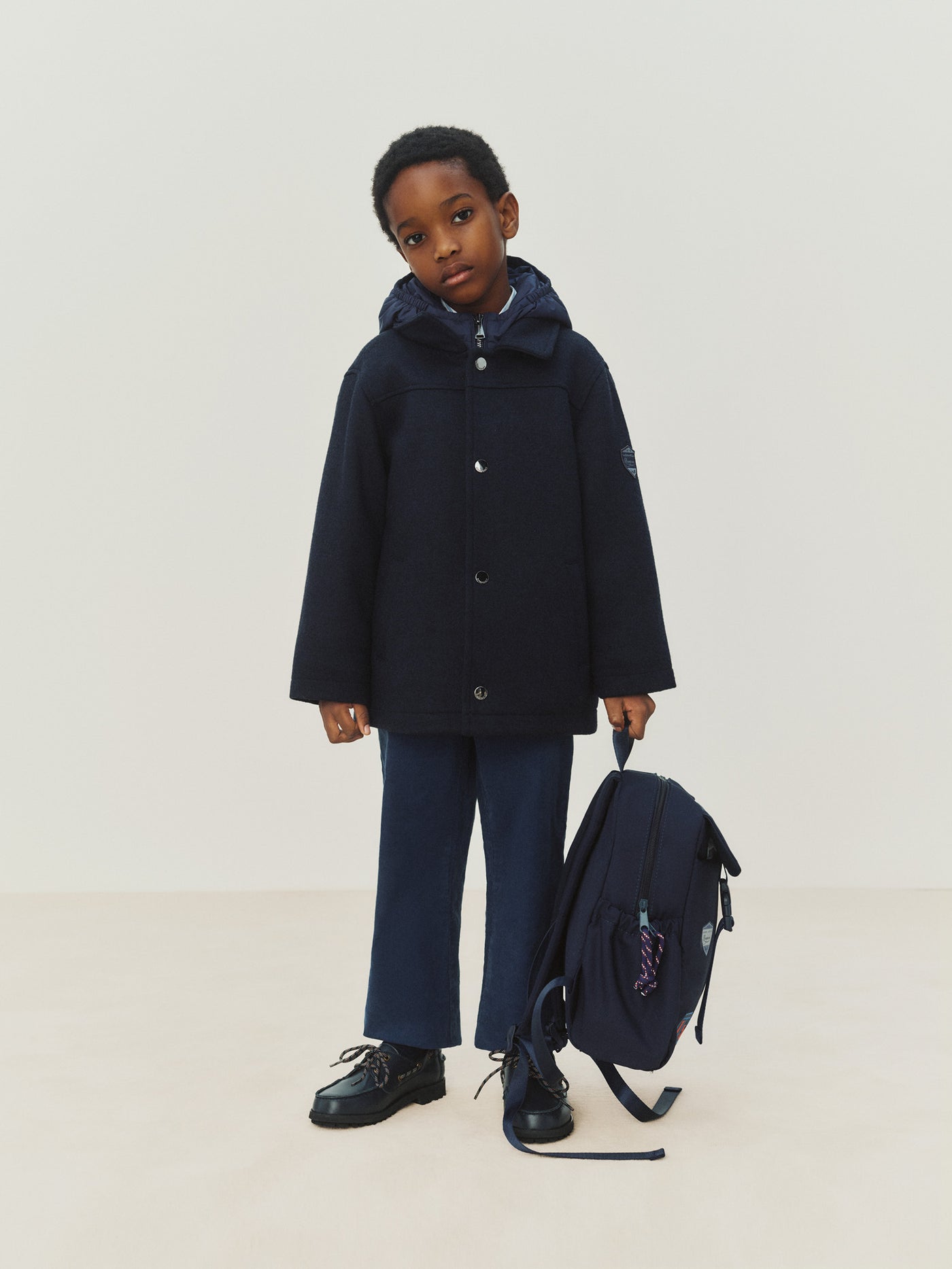 Jungen-Look Winter 2026 - Wolljacke mit Kapuze