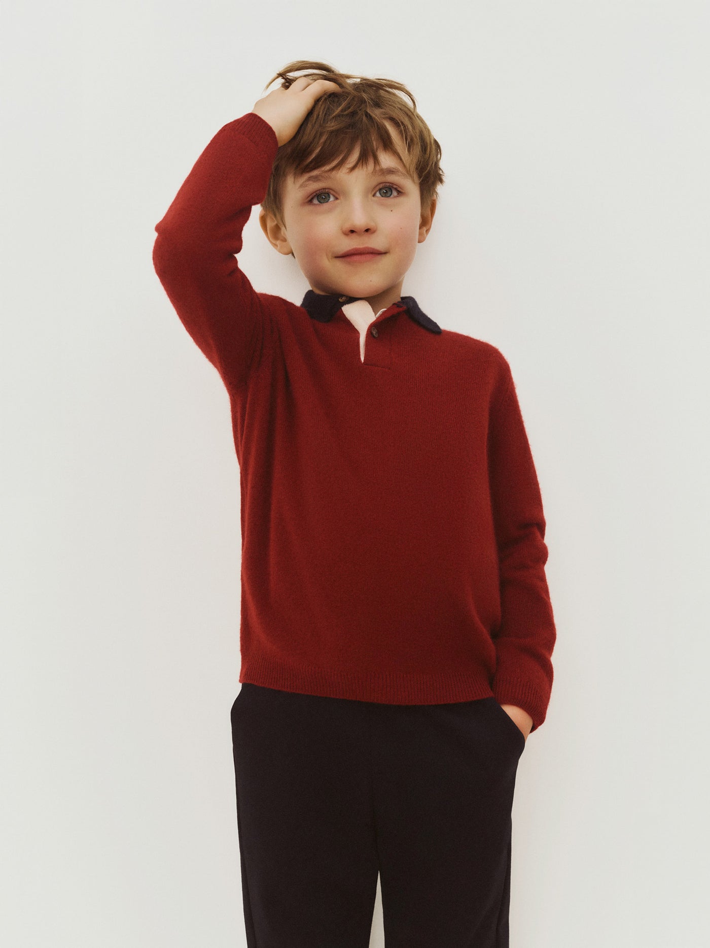 Jameson Kaschmirpullover mit Polokragen