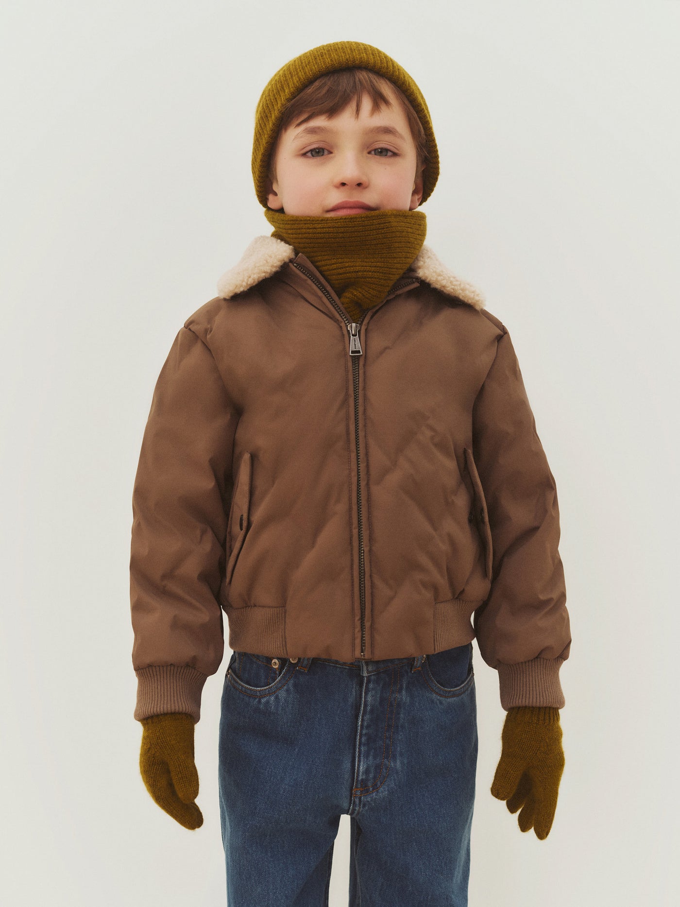 Mickson water-repellent jacket with removable sherpa collar