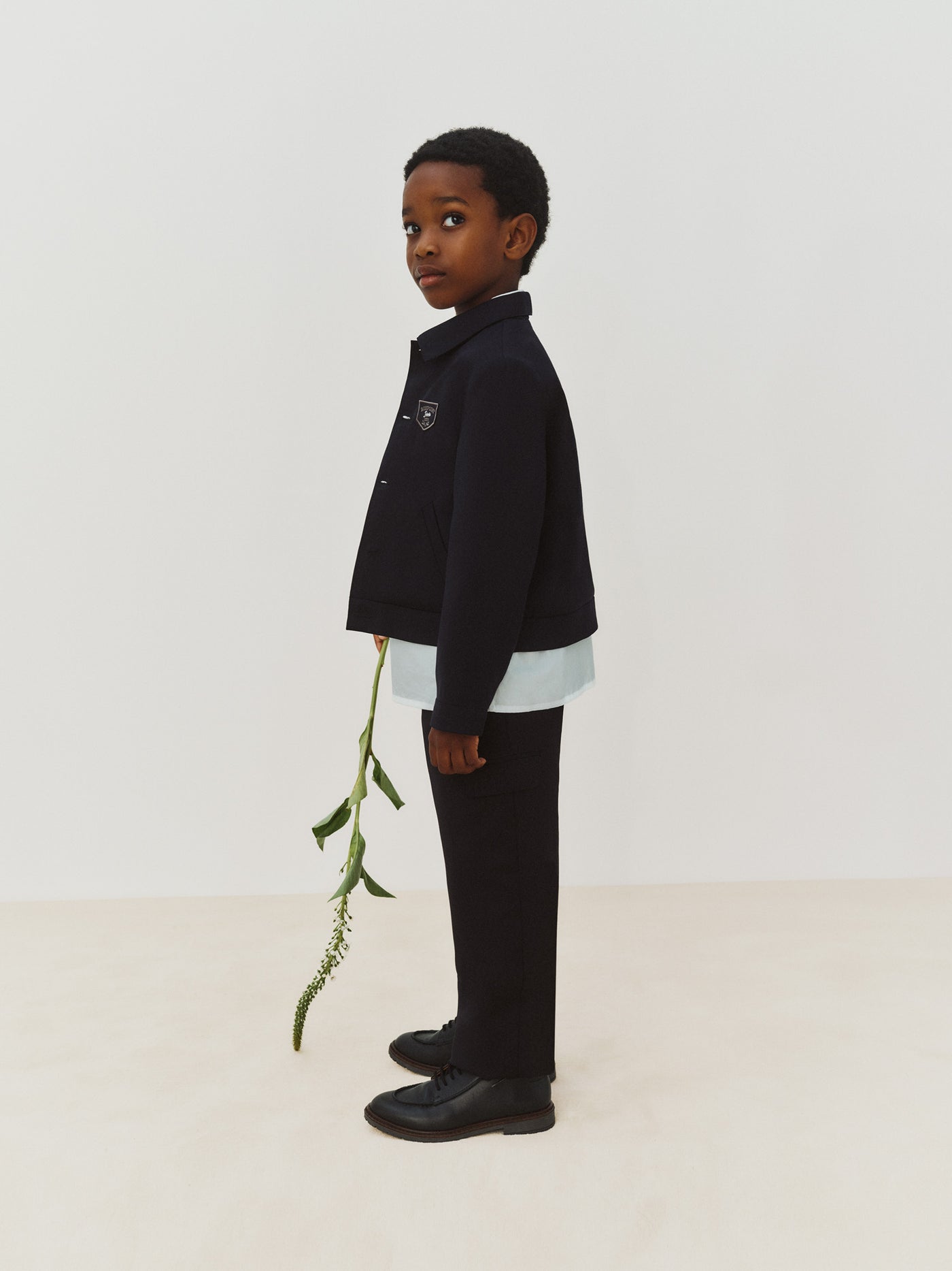 Jungen-Look Winter 2026 – Wolljacke mit Bonpoint-Aufnäher