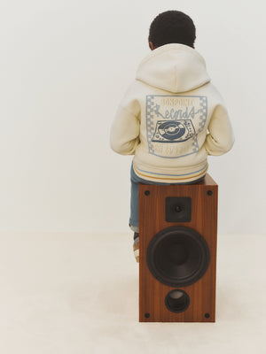 Elroy Kapuzenpullover in Ecru aus Bio-Baumwolle