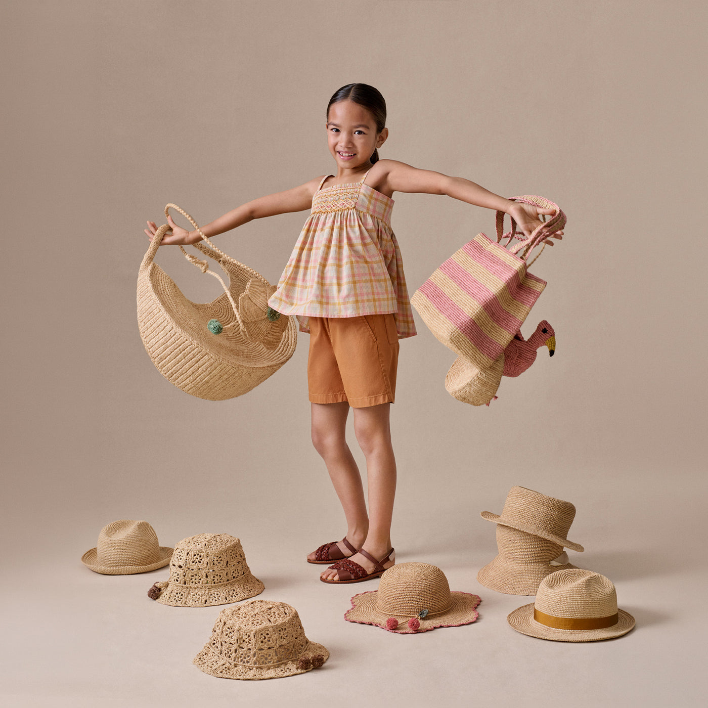 Accessoires en raphia