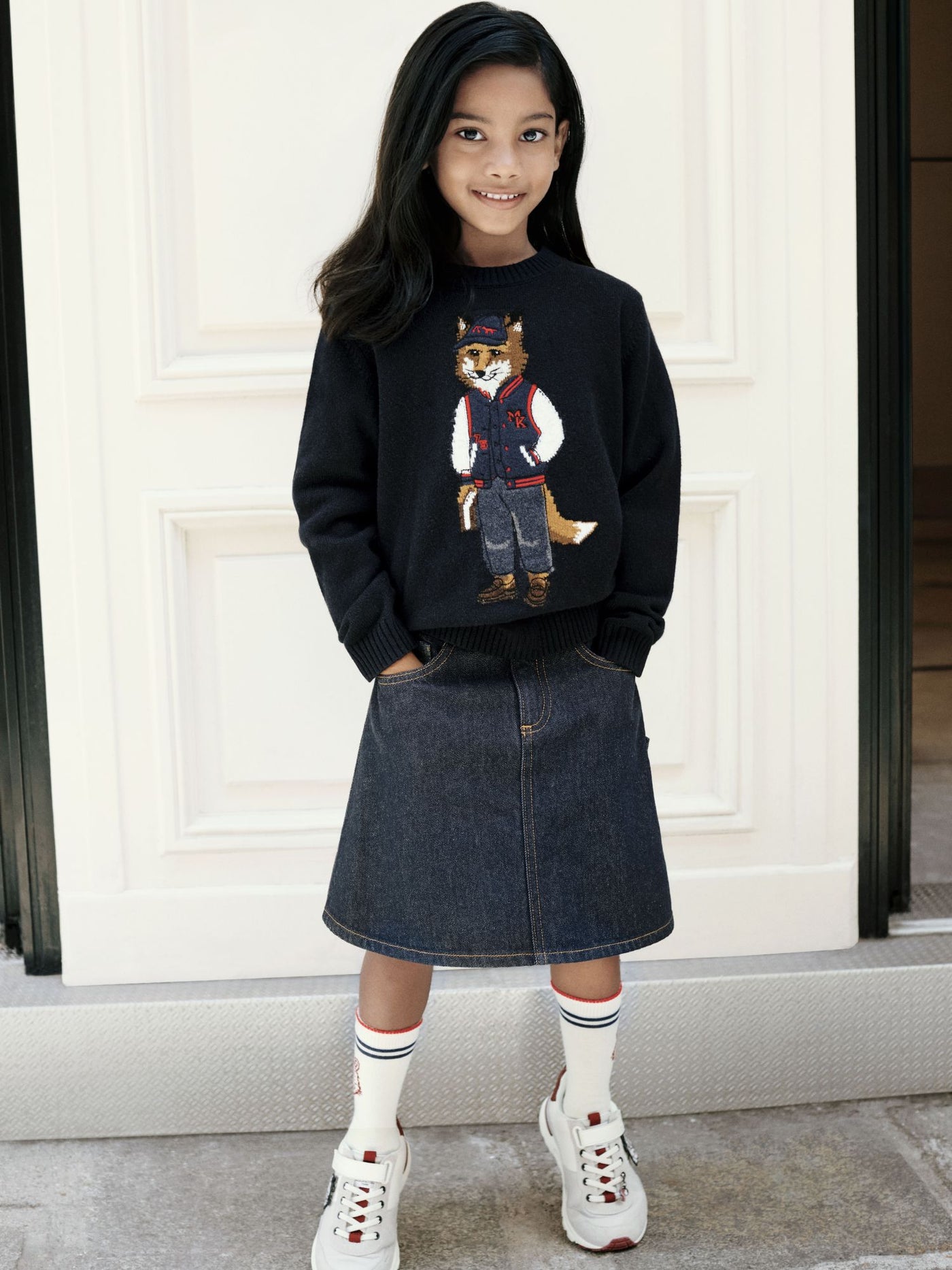 Look Fille Hiver 2026 - Bonpoint x Maison Kitsuné