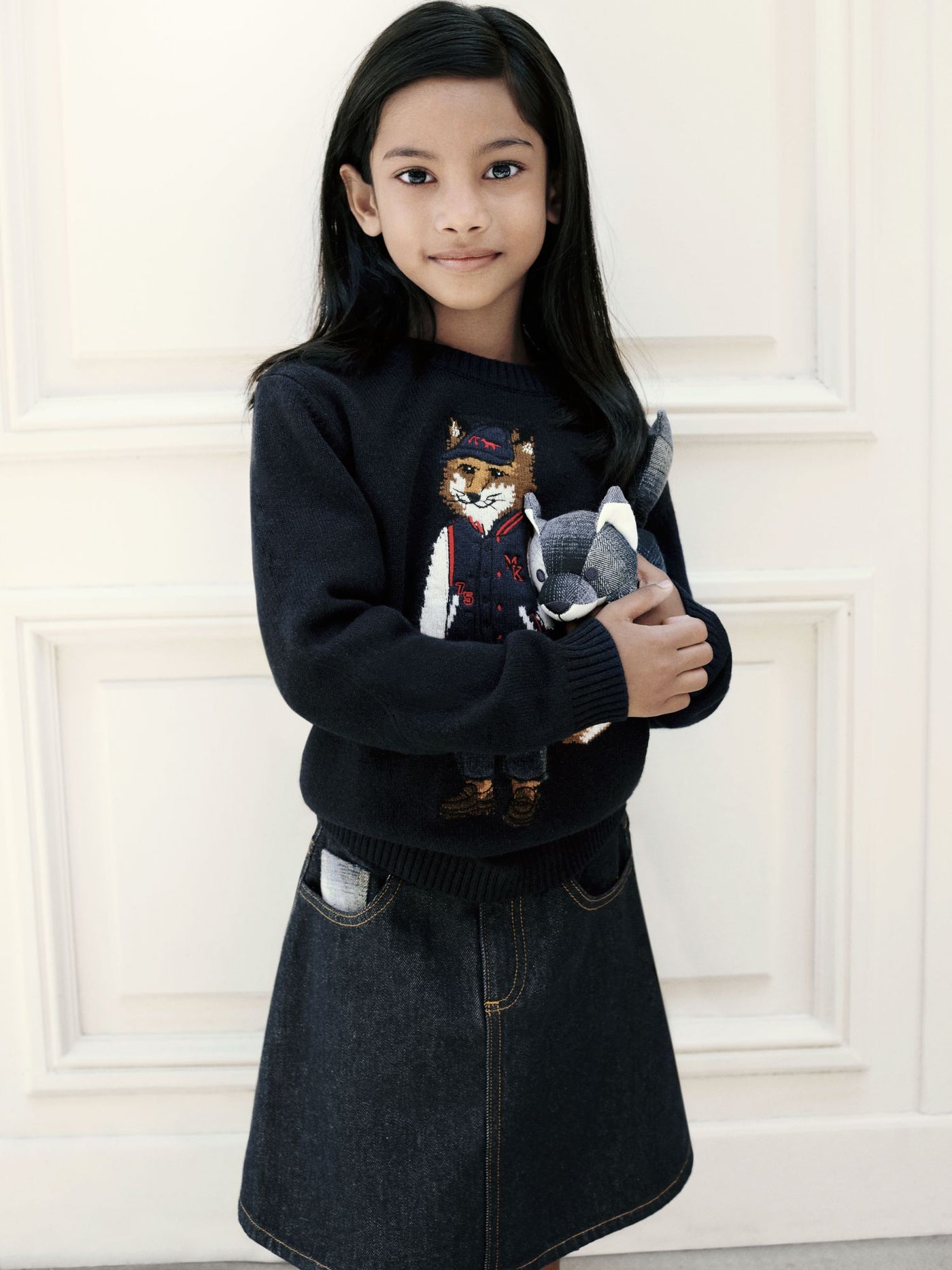 Bonpoint x Maison Kitsuné Fuchs-Plüschtier aus zwei Materialien