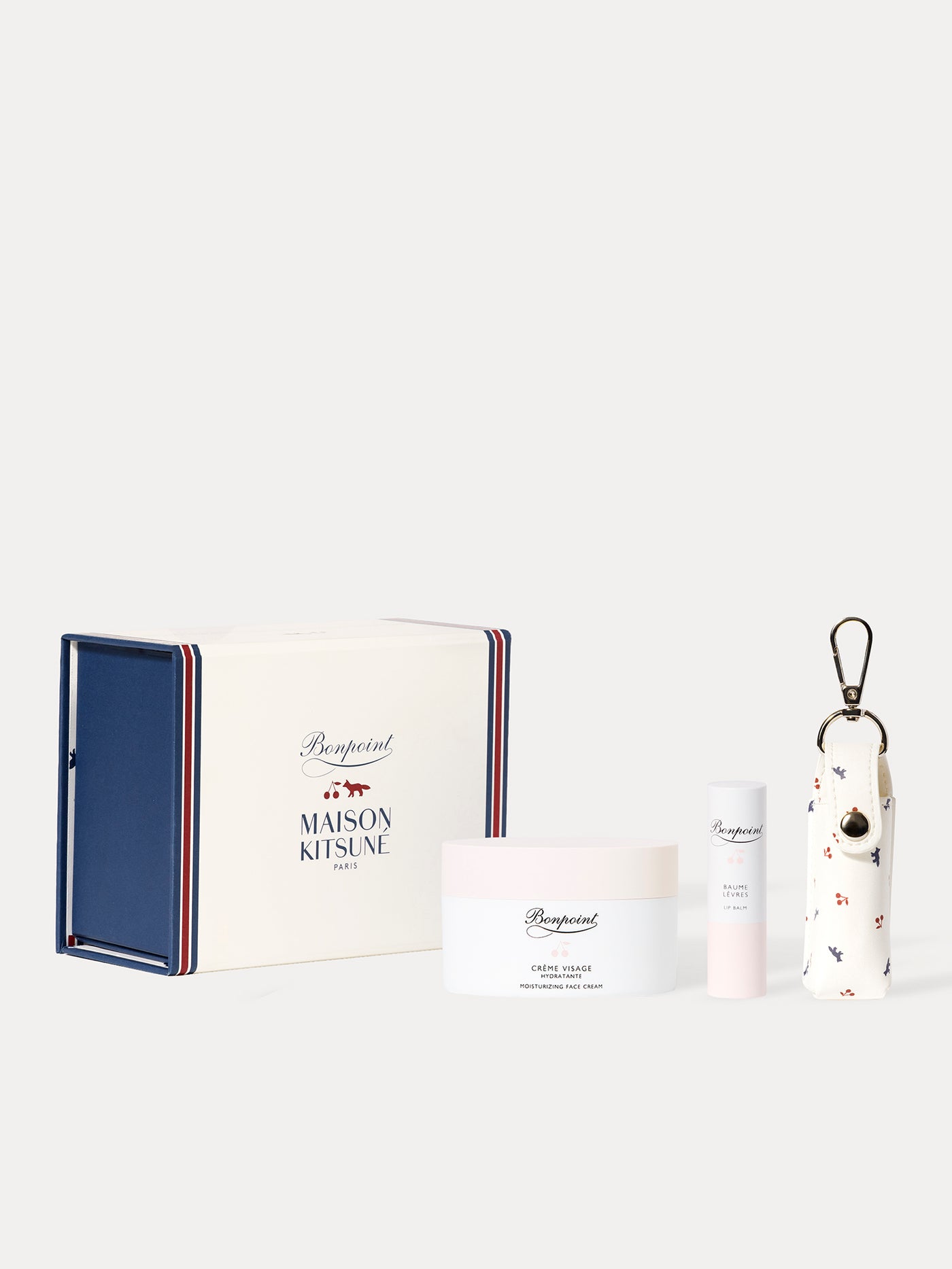 Bonpoint x Maison Kitsuné - Coffret Crème visage hydratante & Baume lèvres nourrissant 