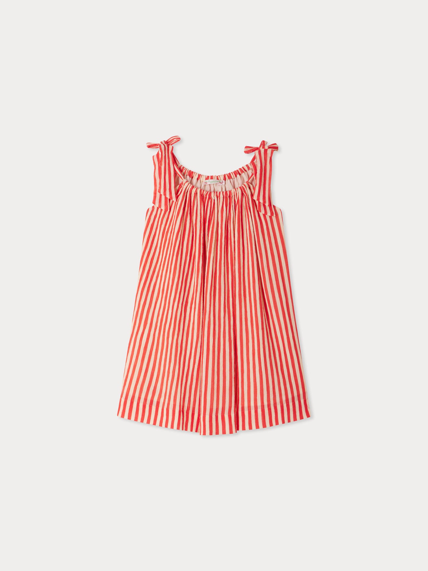 Eloise-Kleid aus gestreiftem Krepp