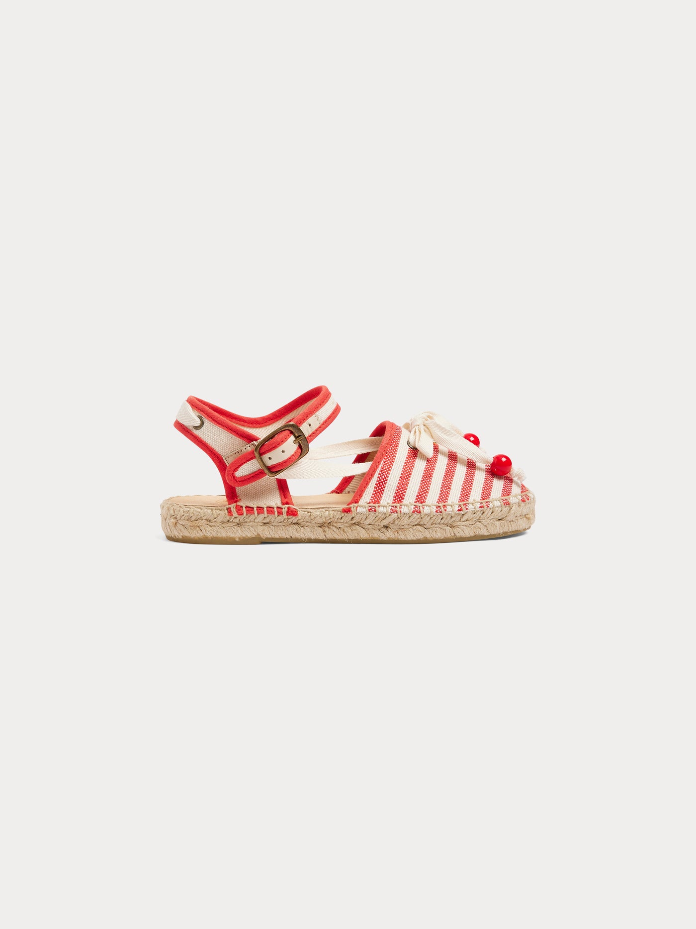 Evila geknotete gestreifte Espadrilles