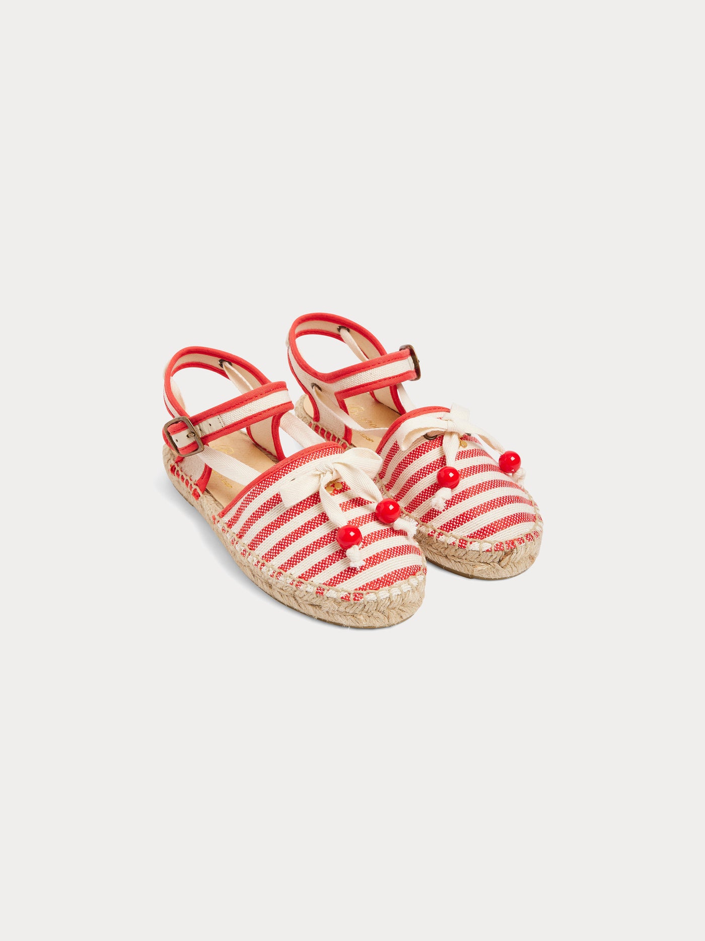Evila geknotete gestreifte Espadrilles