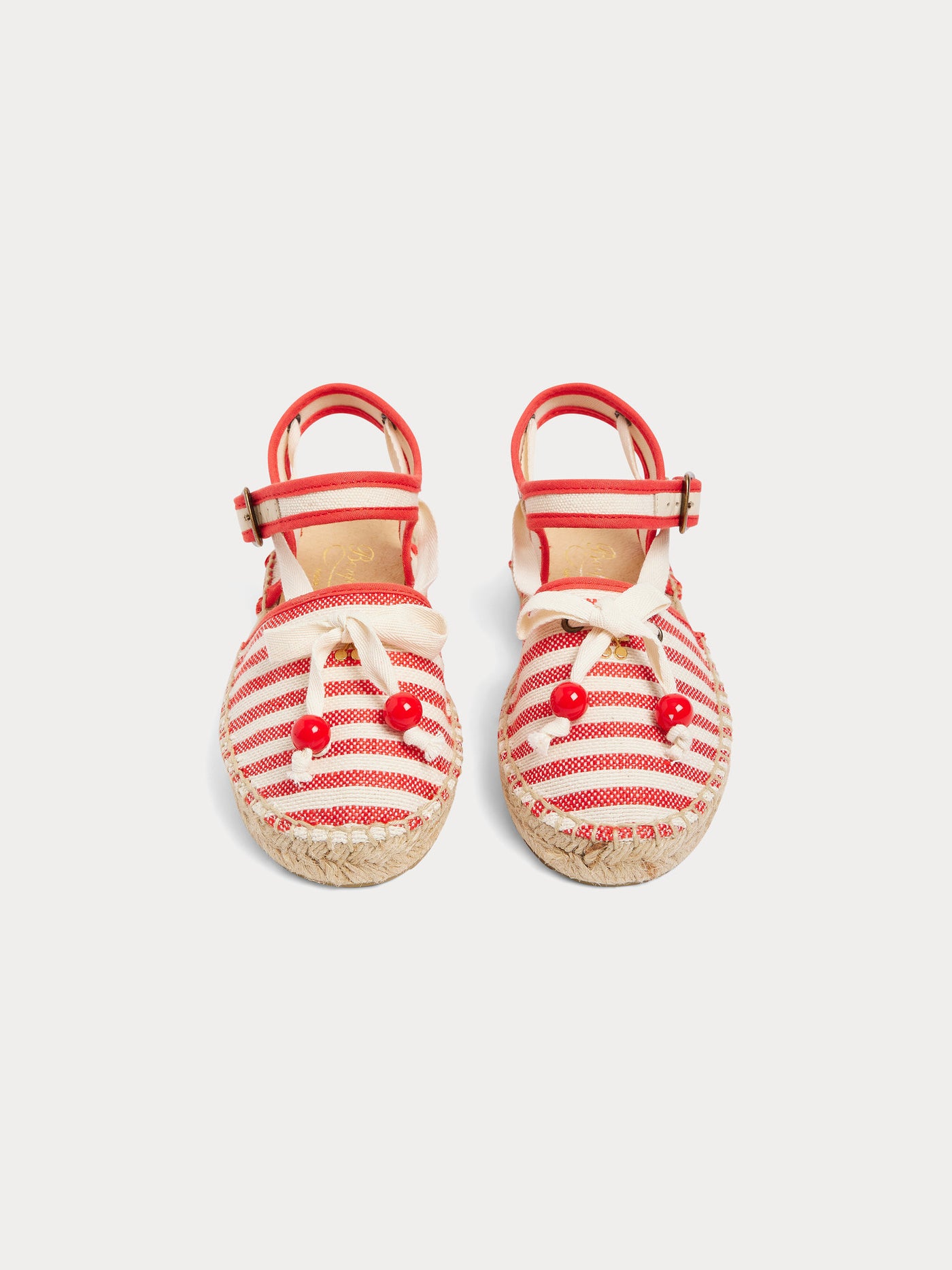 Evila geknotete gestreifte Espadrilles