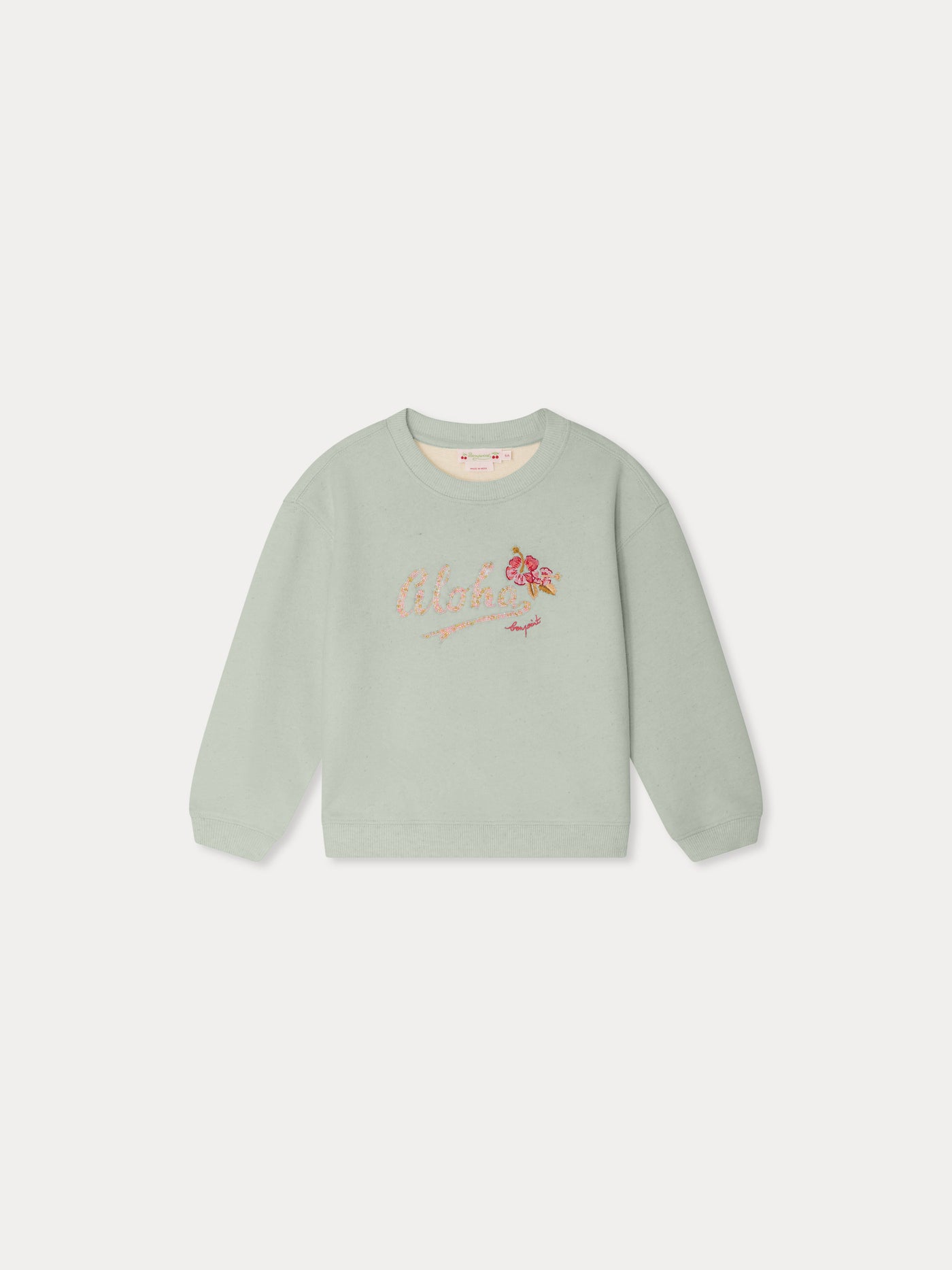 Edwige bestickter Fleece-Sweatshirt