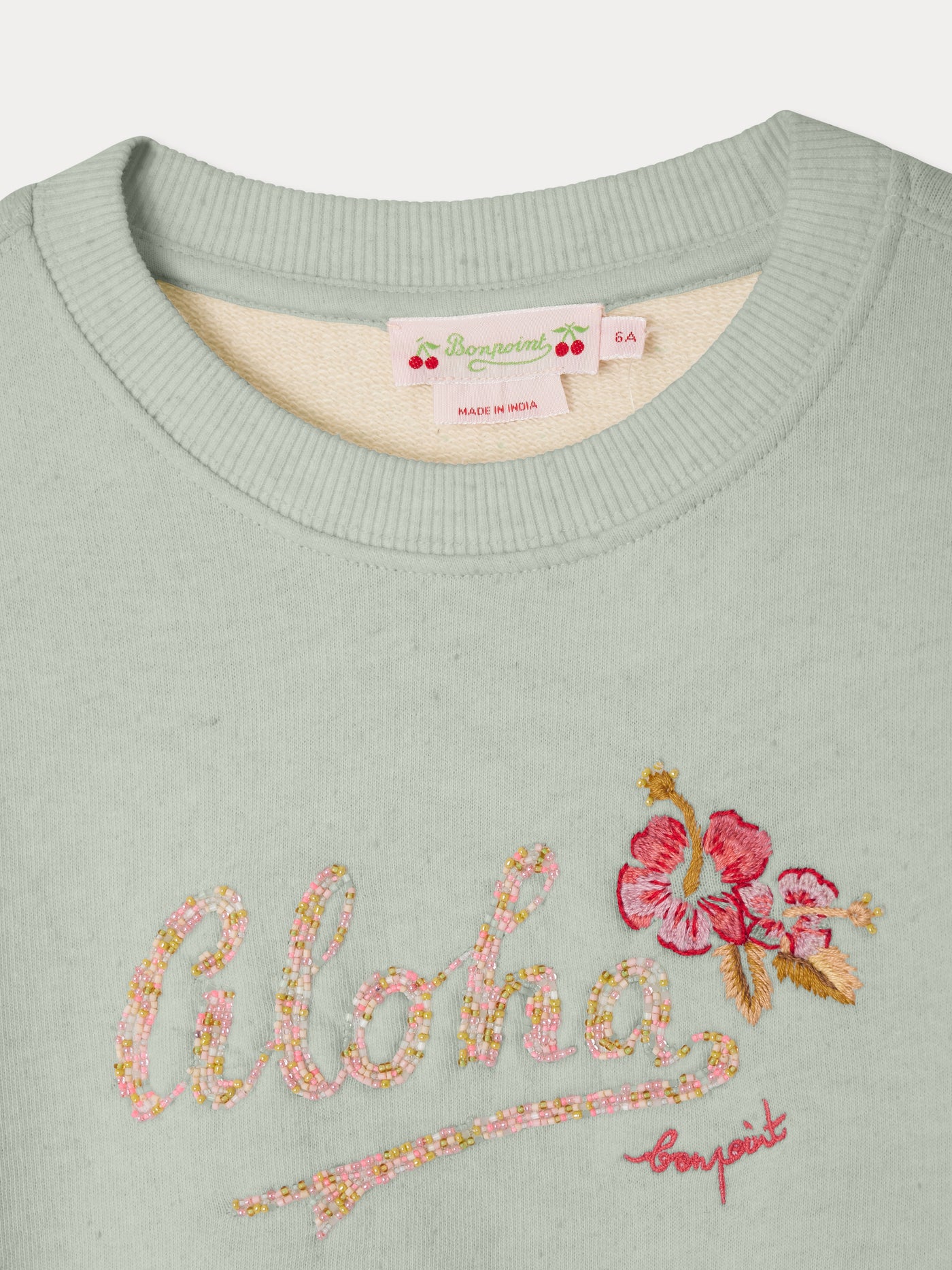 Edwige bestickter Fleece-Sweatshirt