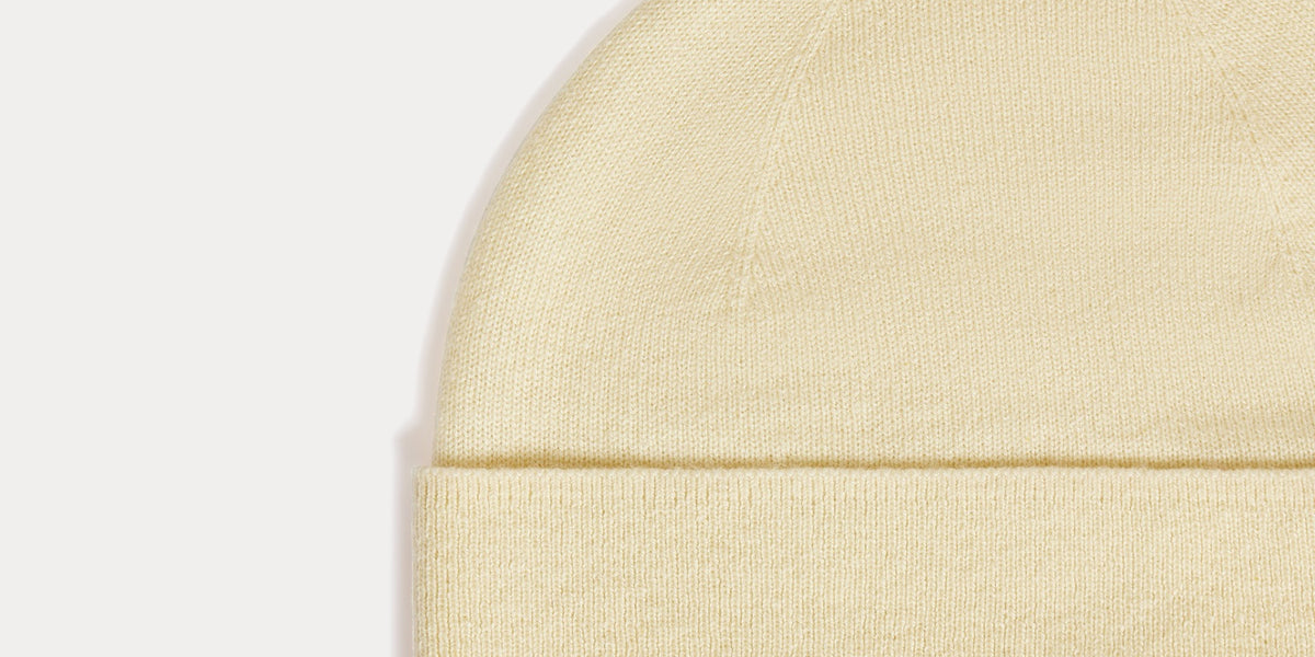 Bonpoint x Guest in Residence Bonnet Locklan en cachemire jaune