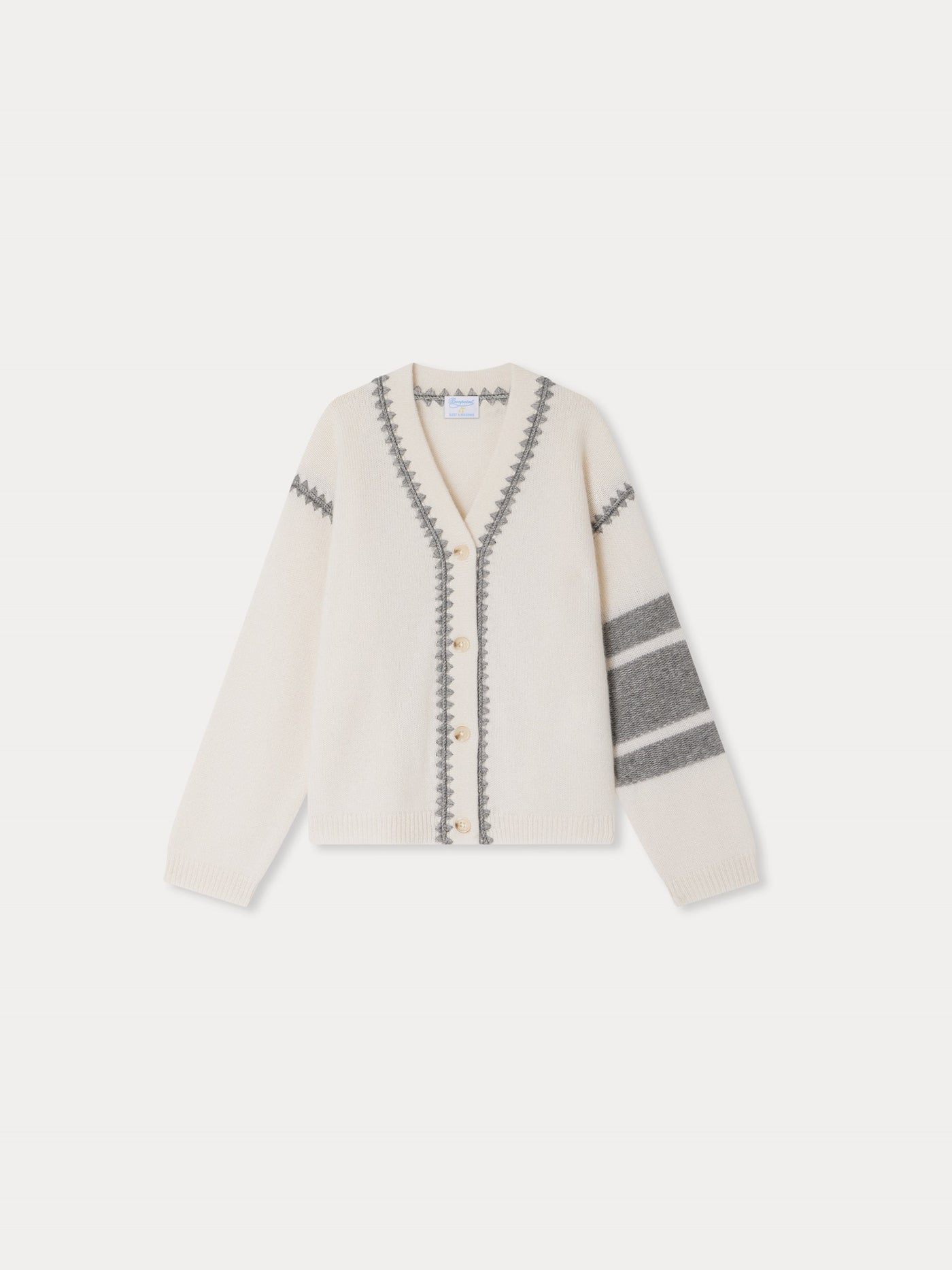 Cardigan Lyndon Bonpoint x Guest in Residence con ricamo in cashmere