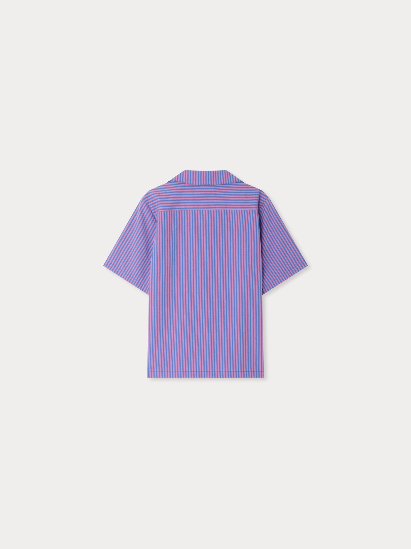 Chemise Fabri à rayures avec broderie en coton biologique
