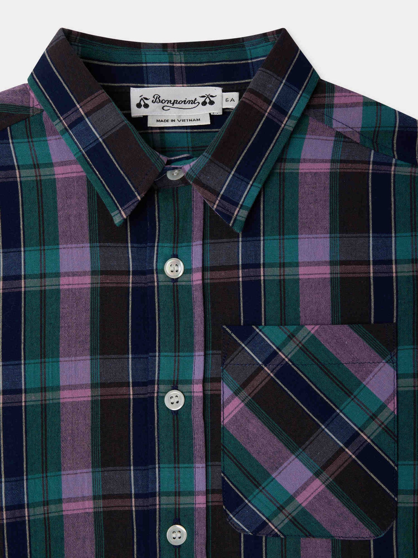 Chemise Tango en coton madras biologique