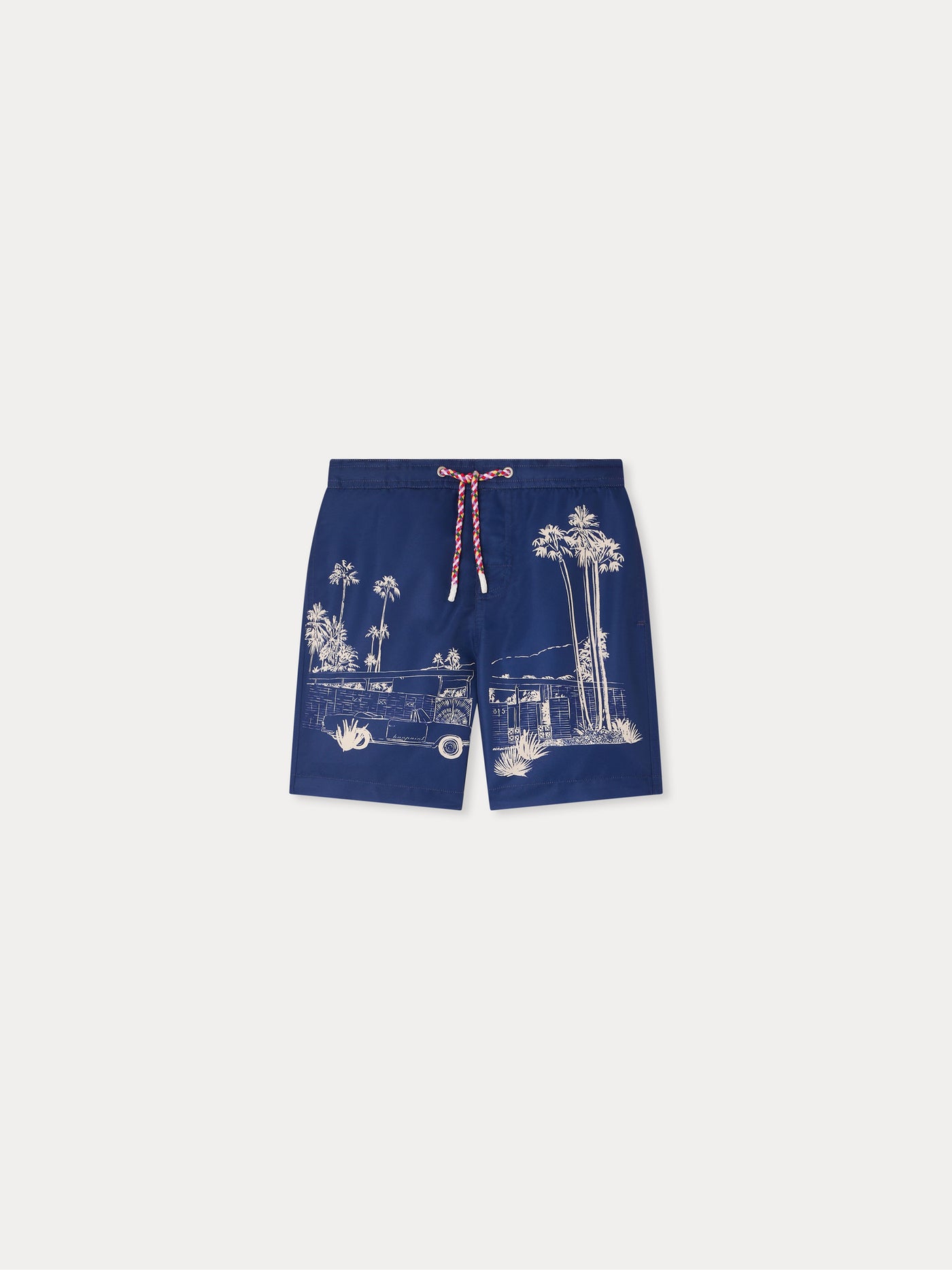 Ariel Badeshorts mit Palm Spring Print