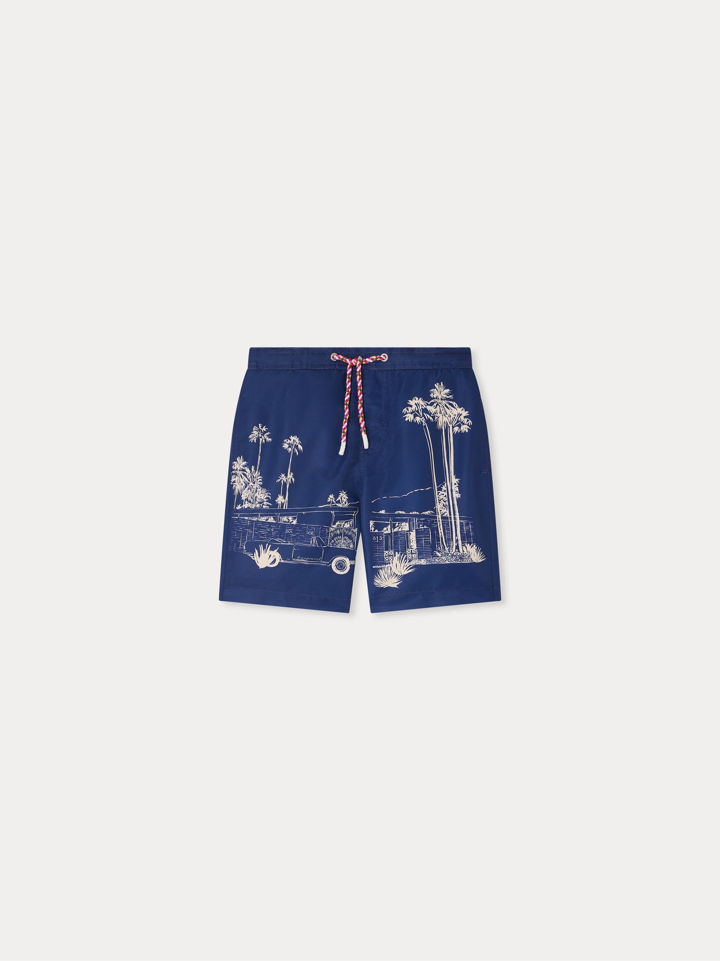 Ariel Badeshorts mit Palm Spring Print