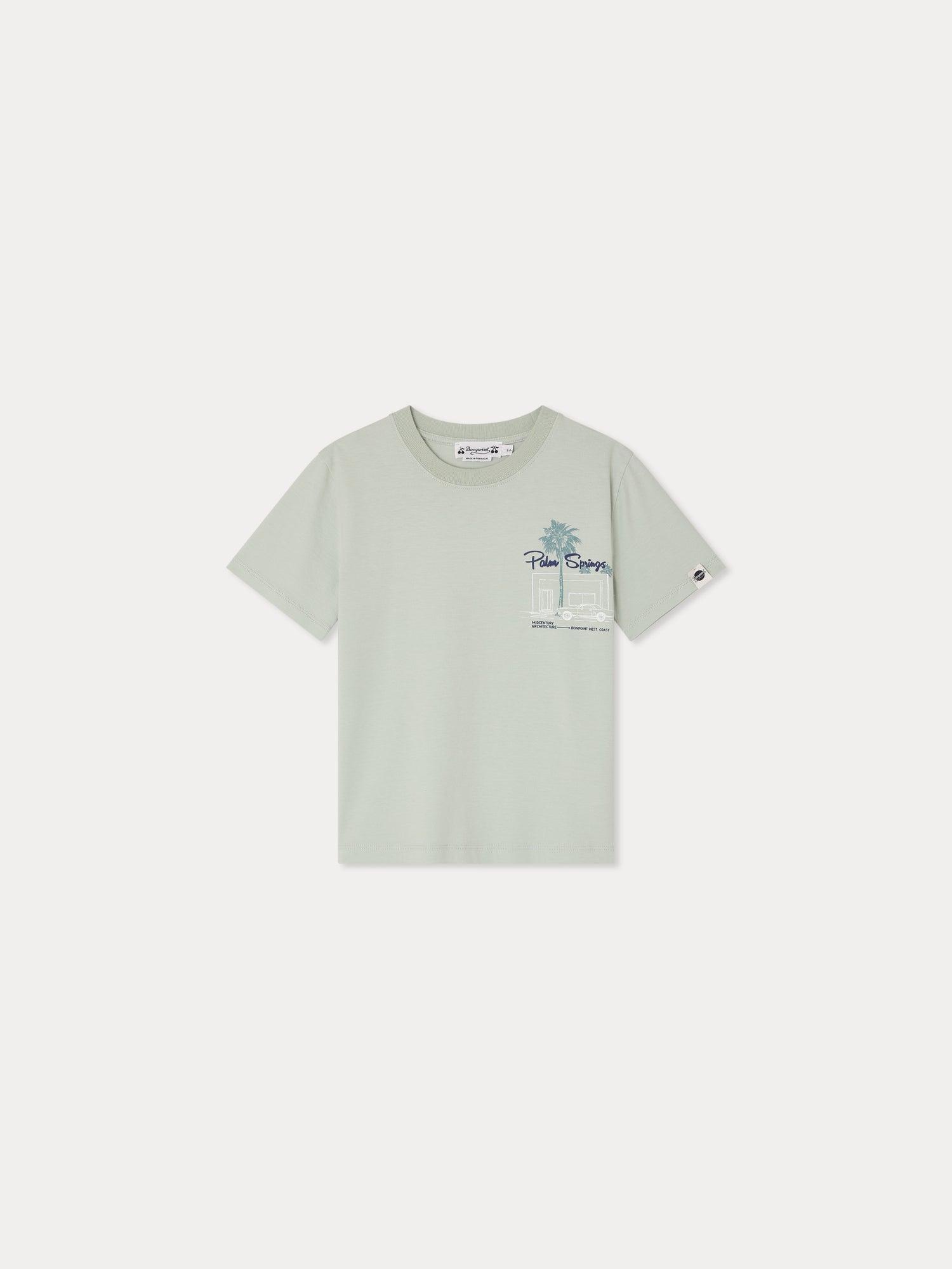 Bonpoint x Maison Kitsuné Akiva T-shirt with fox print in organic cott