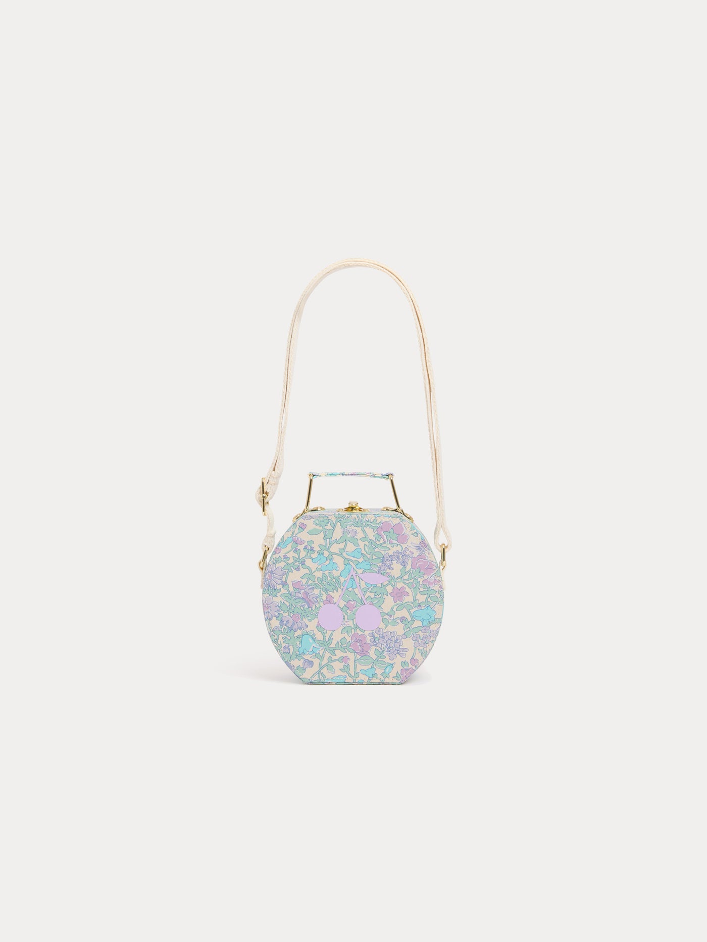 Sac Valisette Jadore en tissu Liberty avec imprimé cerise en coton biologique