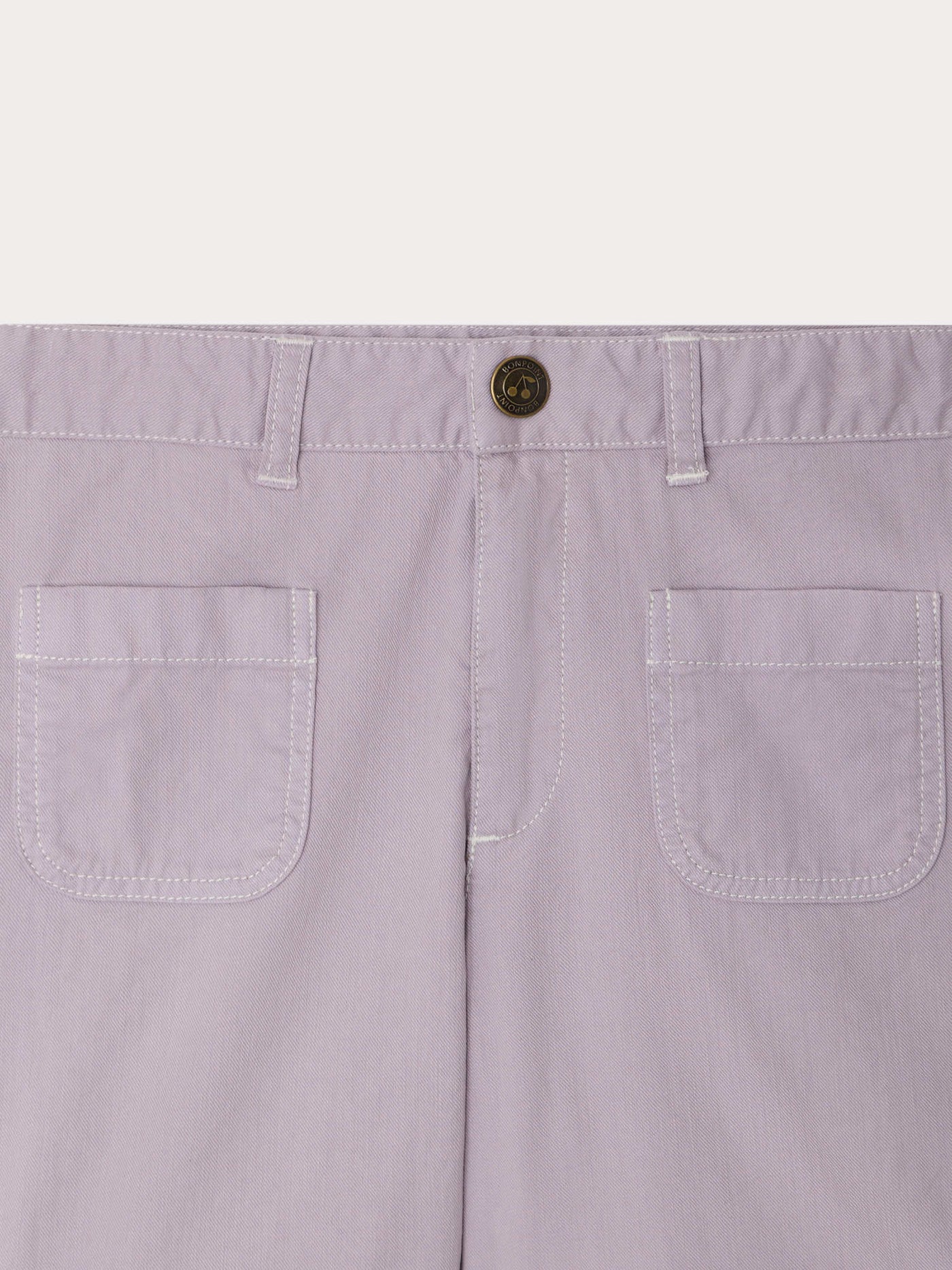 Short Eureka lilas en coton biologique