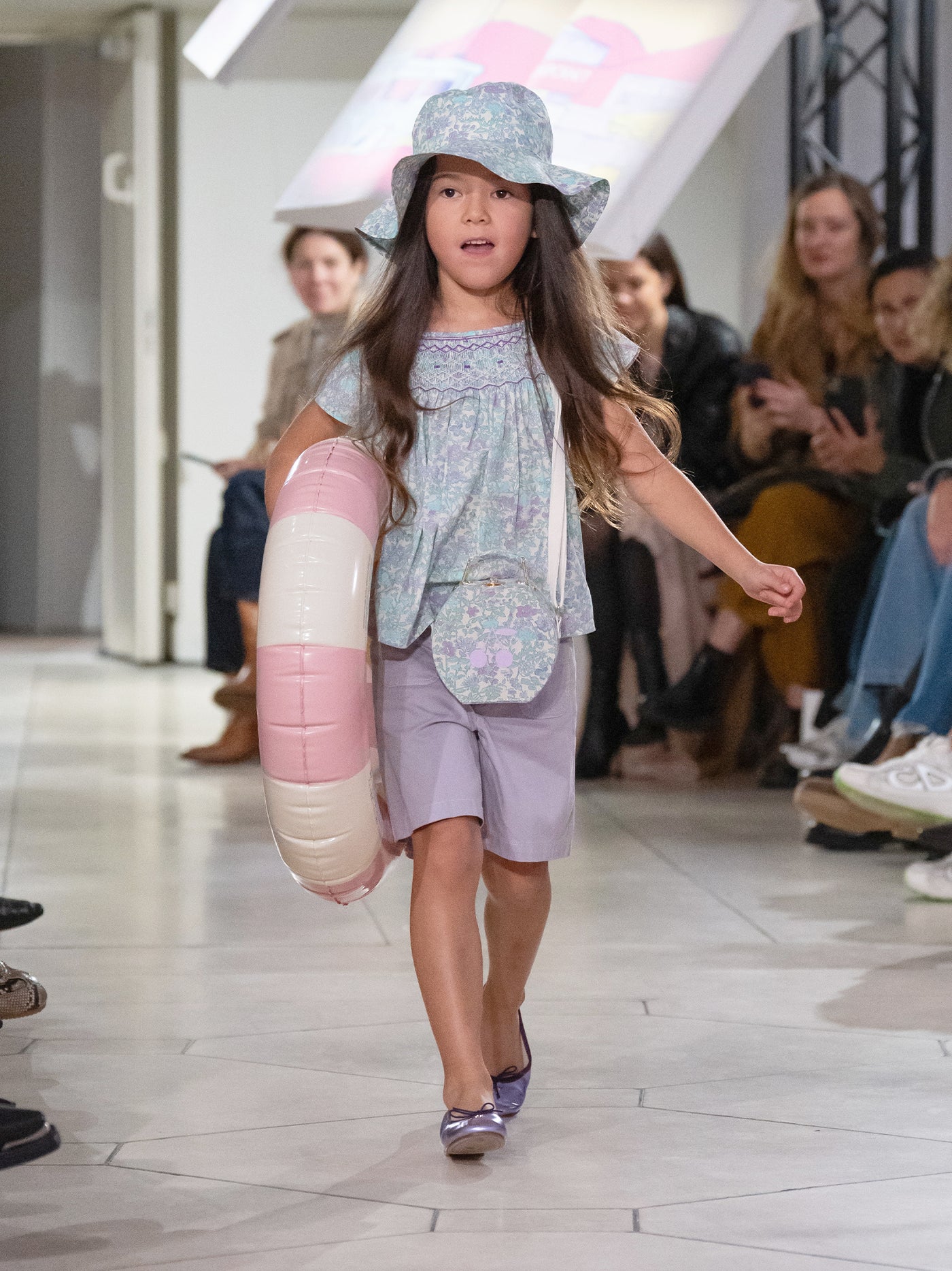 Pantaloncini in cotone biologico lilla Eureka