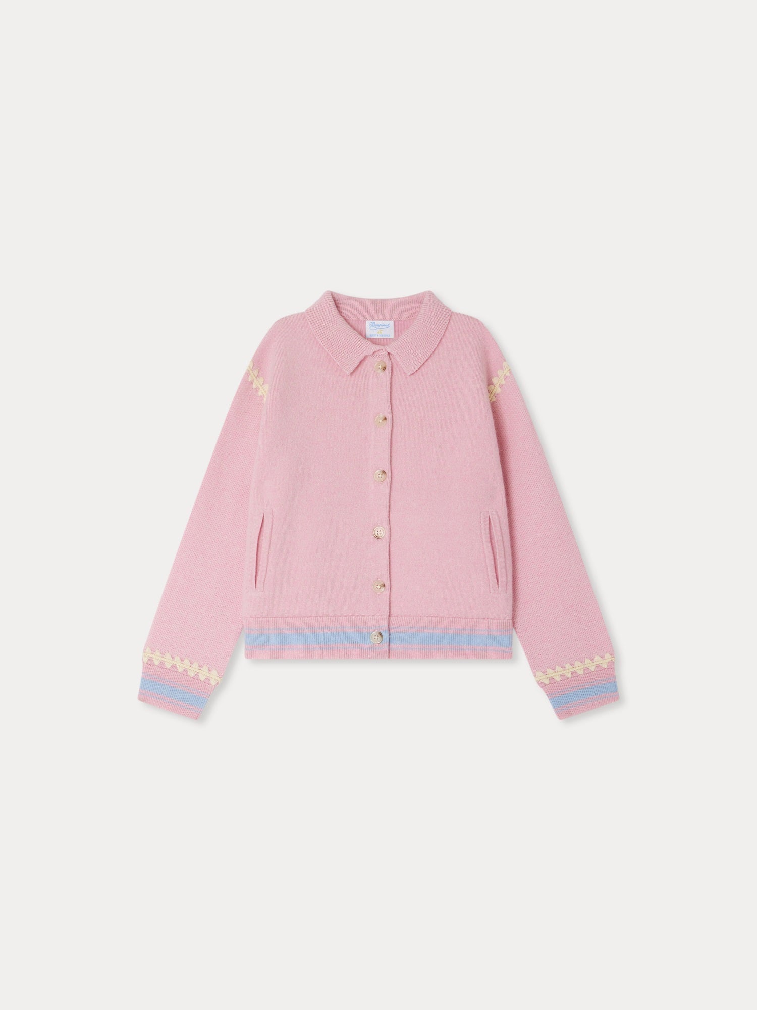 Bonpoint x Guest in Residence Liberté cardigan with contrasting embroi