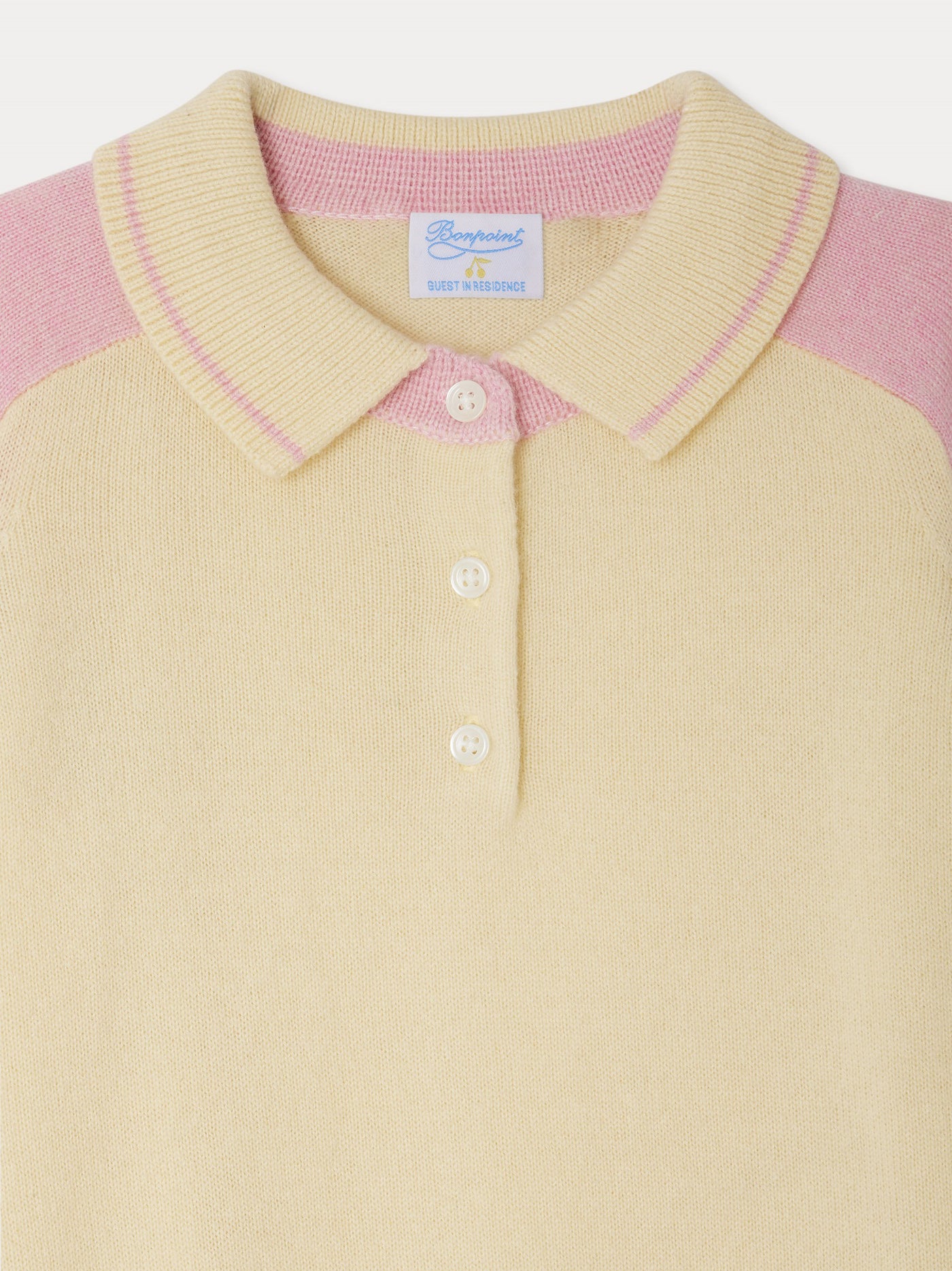 Maglione a collo alto in cashmere color block Lynsey di Bonpoint x Guest in Residence