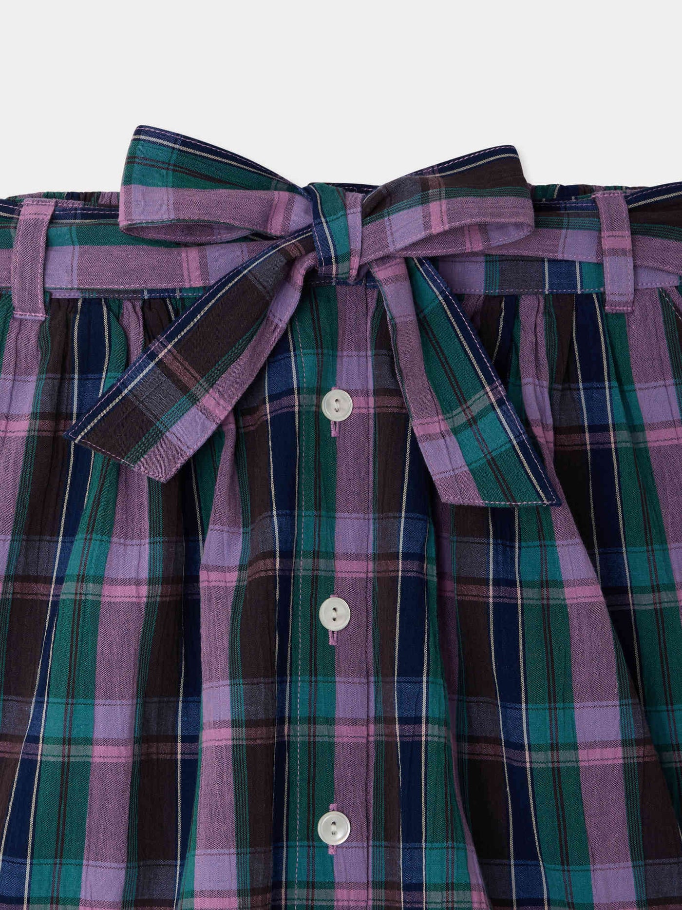 Jupe Esterina en coton madras biologique