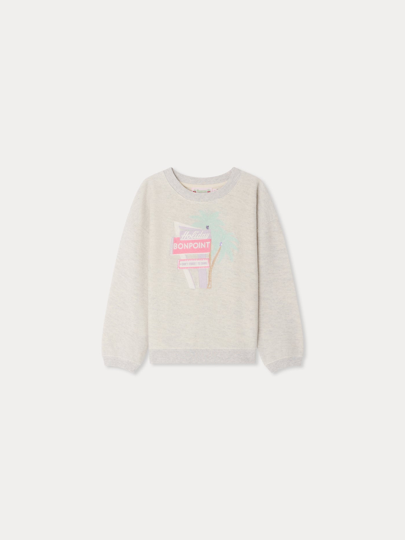 Tayla besticktes Holiday-Sweatshirt aus Bio-Baumwolle