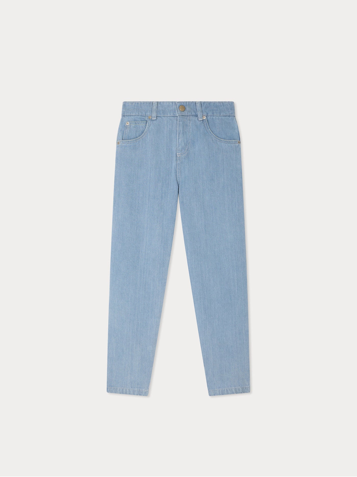 Bonpoint x Guest in Residence Eliott Denim-Mixhose mit Stickerei