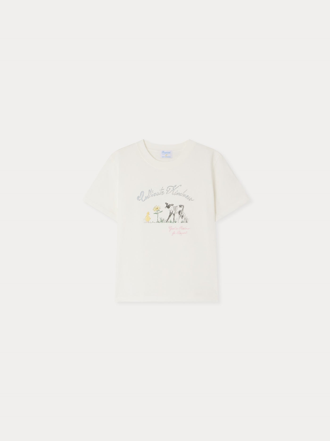 Bonpoint x Guest in Residence Thibald handgezeichnetes Unisex-T-Shirt aus Bio-Baumwolle