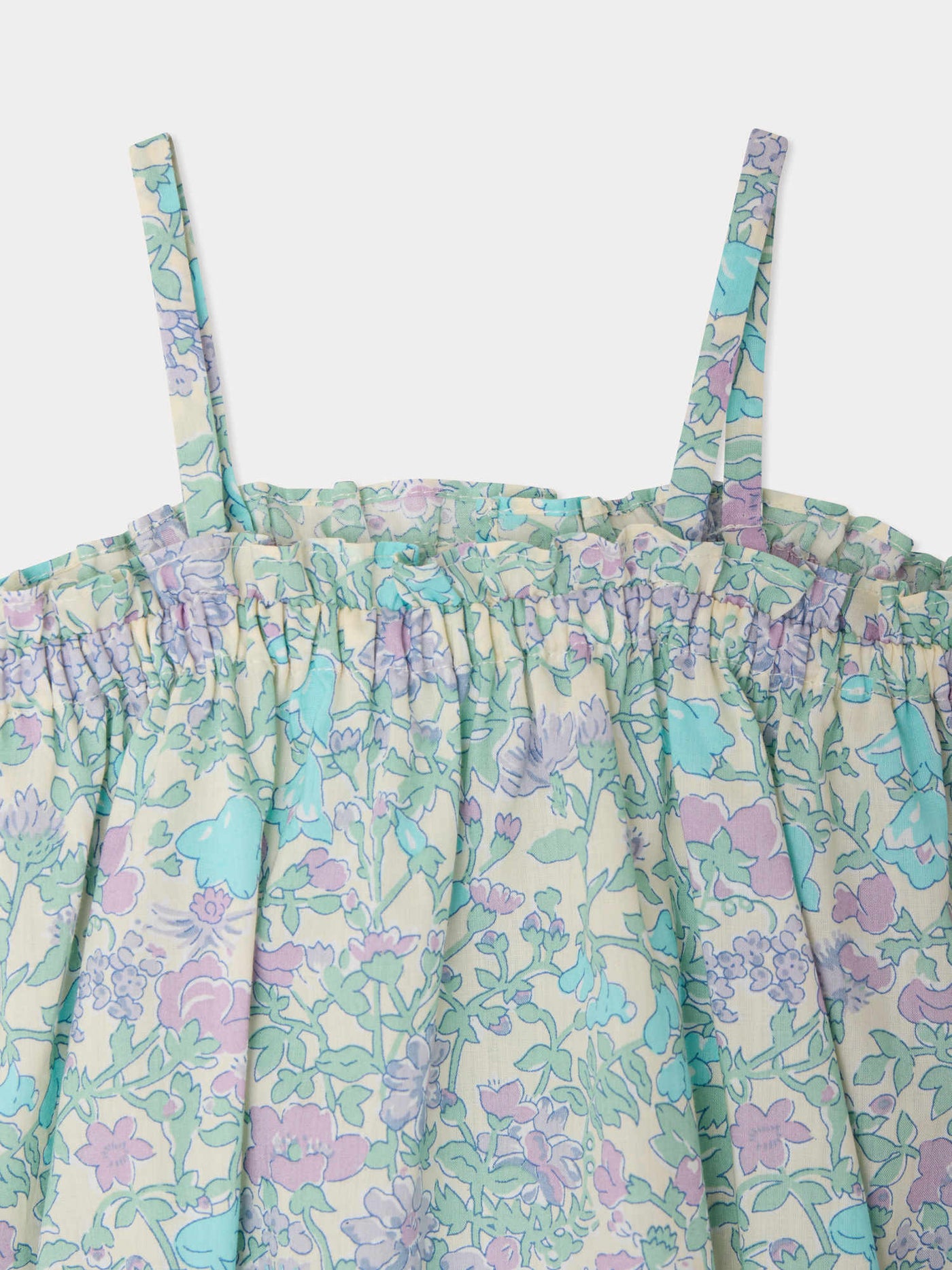 Nefle Strampler aus Liberty-Stoff und Bio-Baumwolle