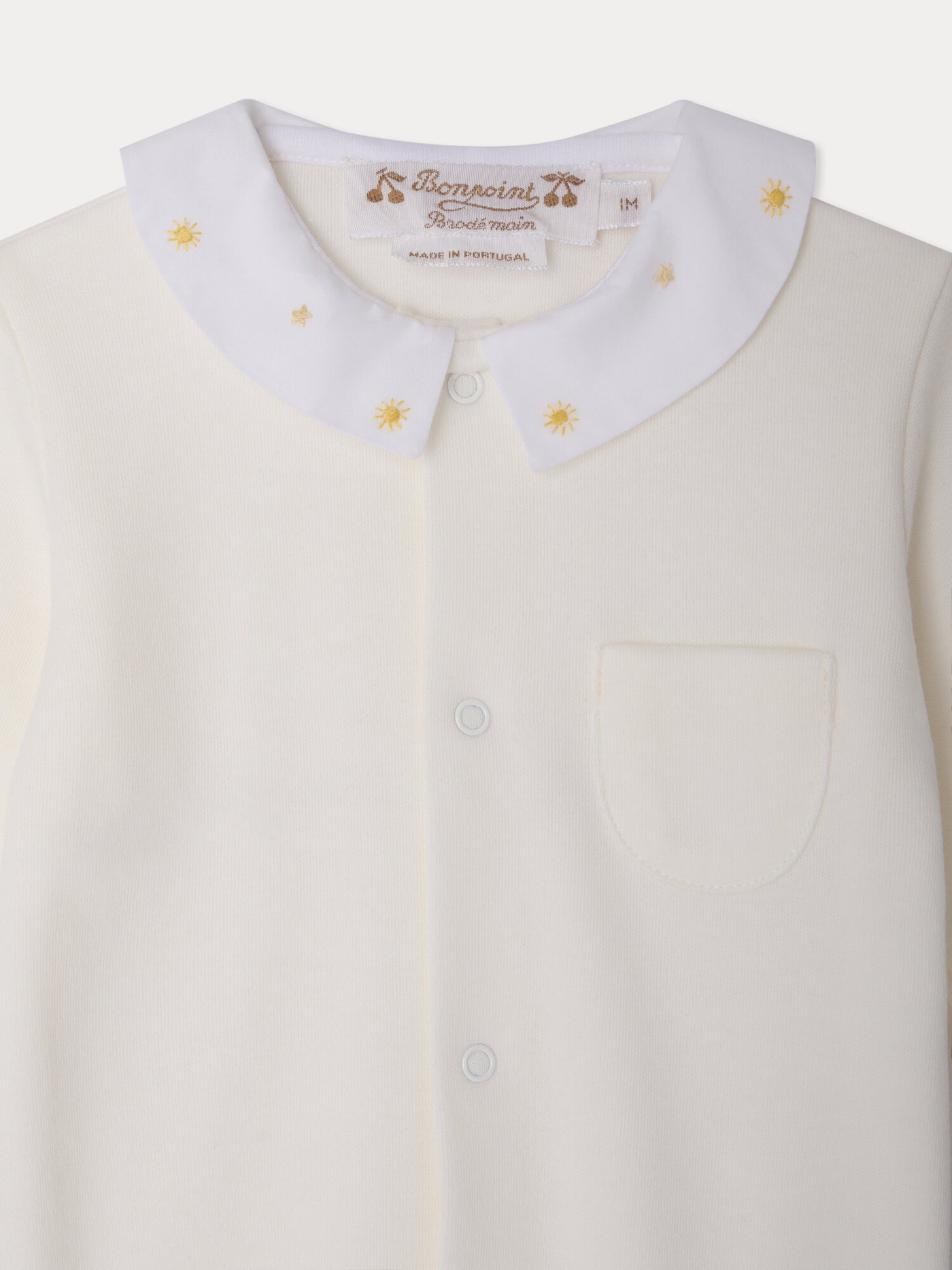 Pyjama Tilouan brodé main en coton biologique