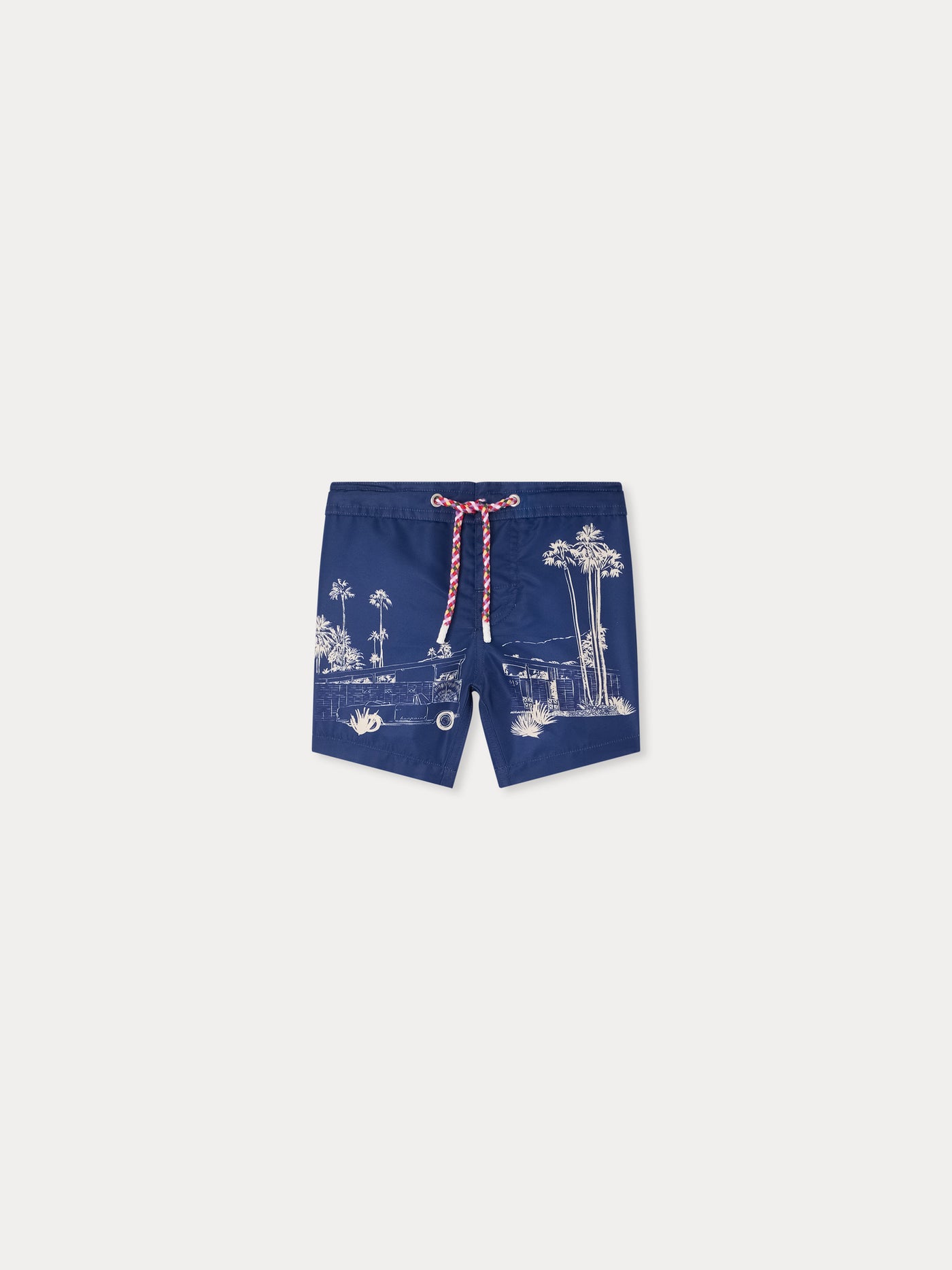 Badeshorts mit Niagara-Palm-Spring-Print