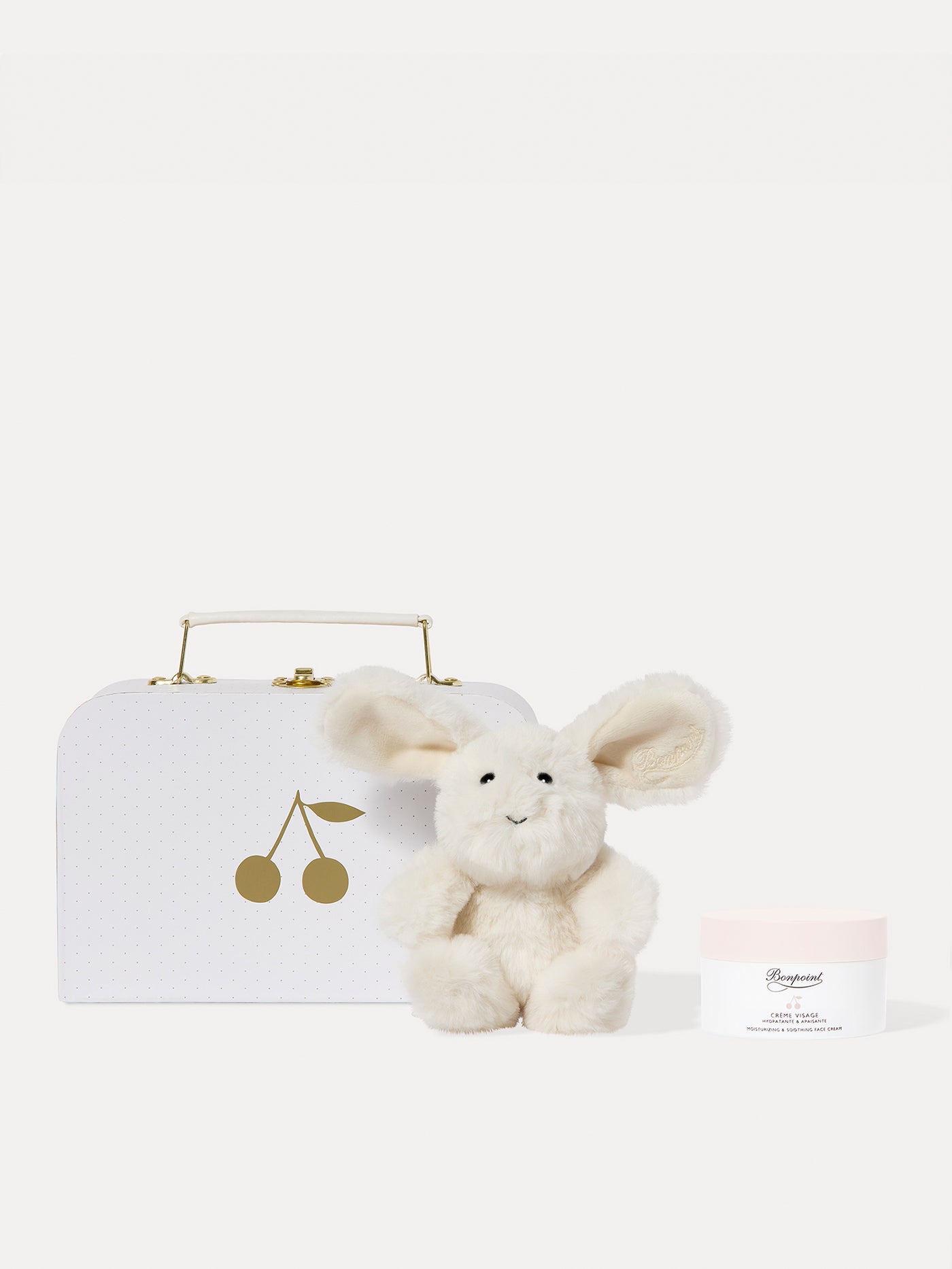 ボンポワン Bonpoint スーツケース ゴールド ポーチ ケースオフホワイト Skincare suitcase - 